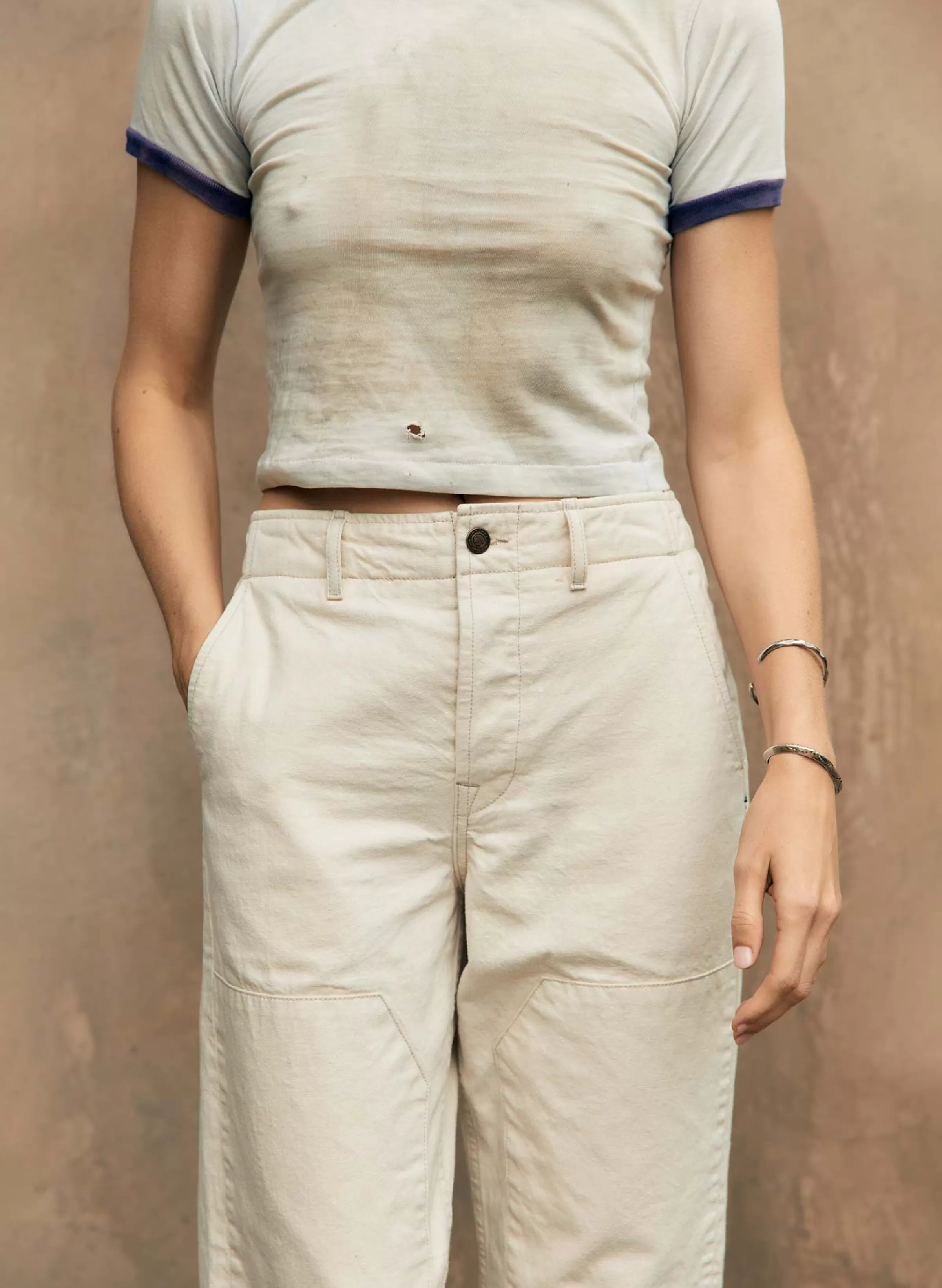 imogene + willie Clarke Selvage Workpant In Natural Flash Sale