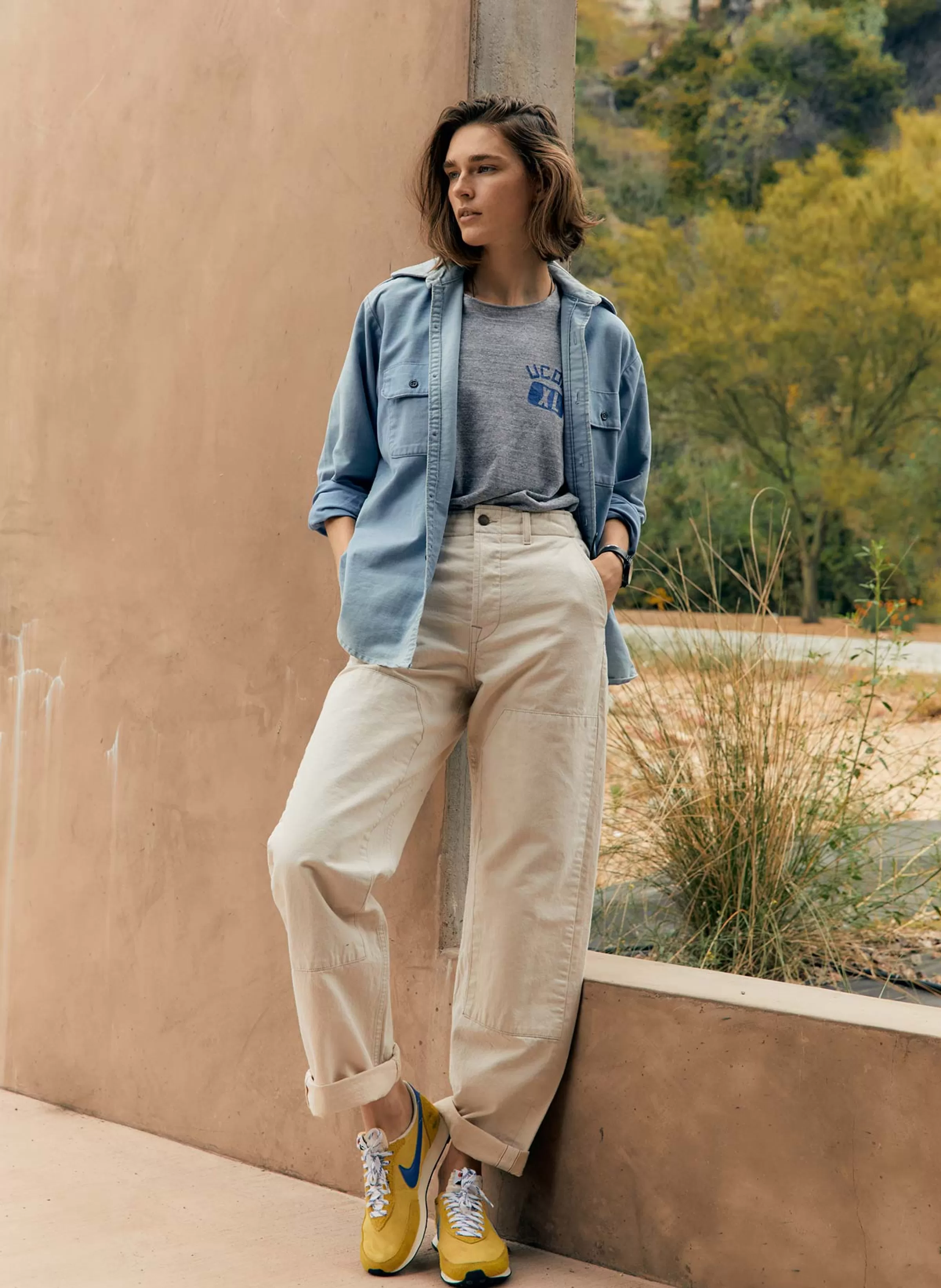 imogene + willie Clarke Selvage Workpant In Natural Flash Sale