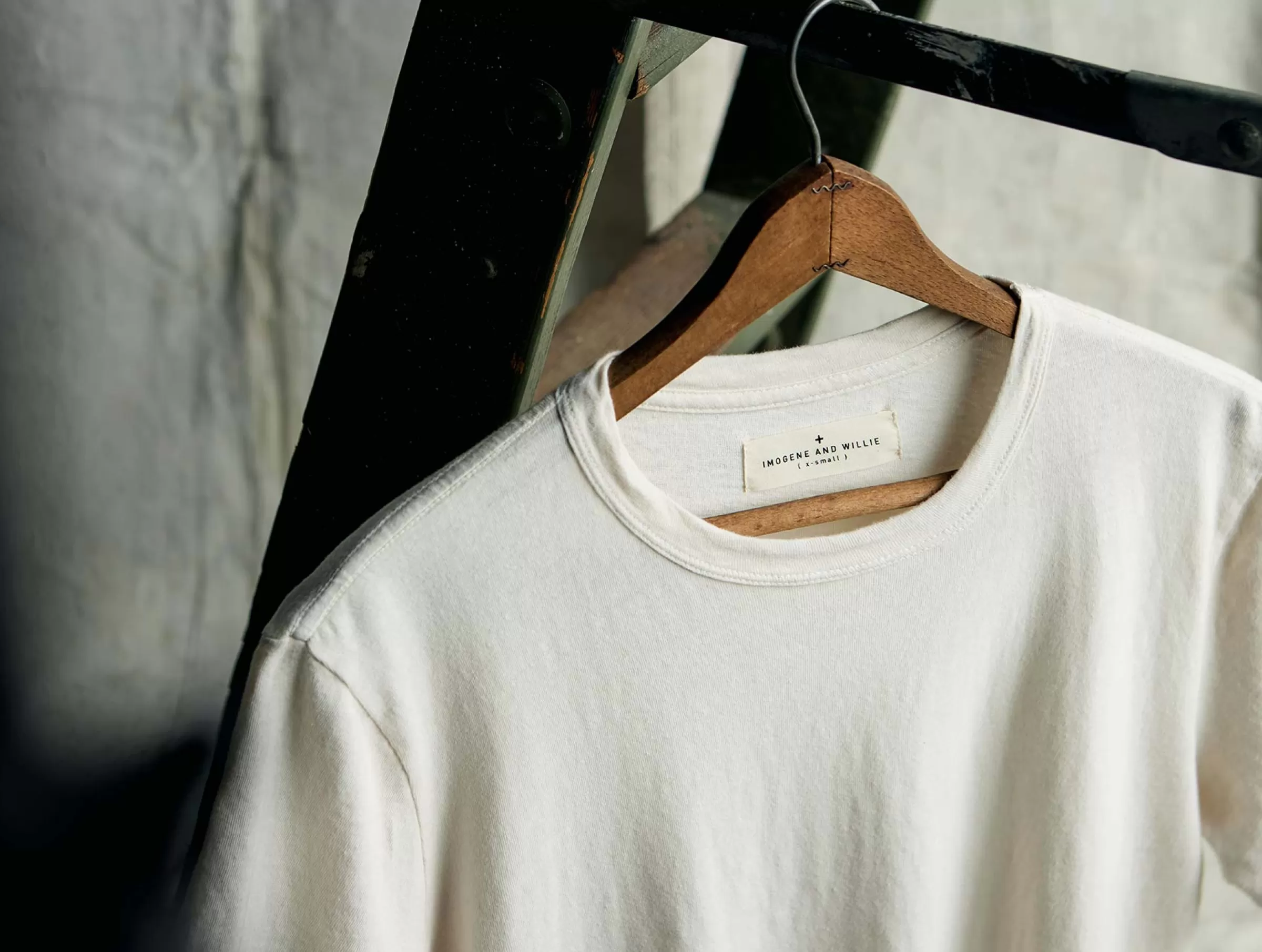 imogene + willie Classic Knit Vintage White Crew Cheap