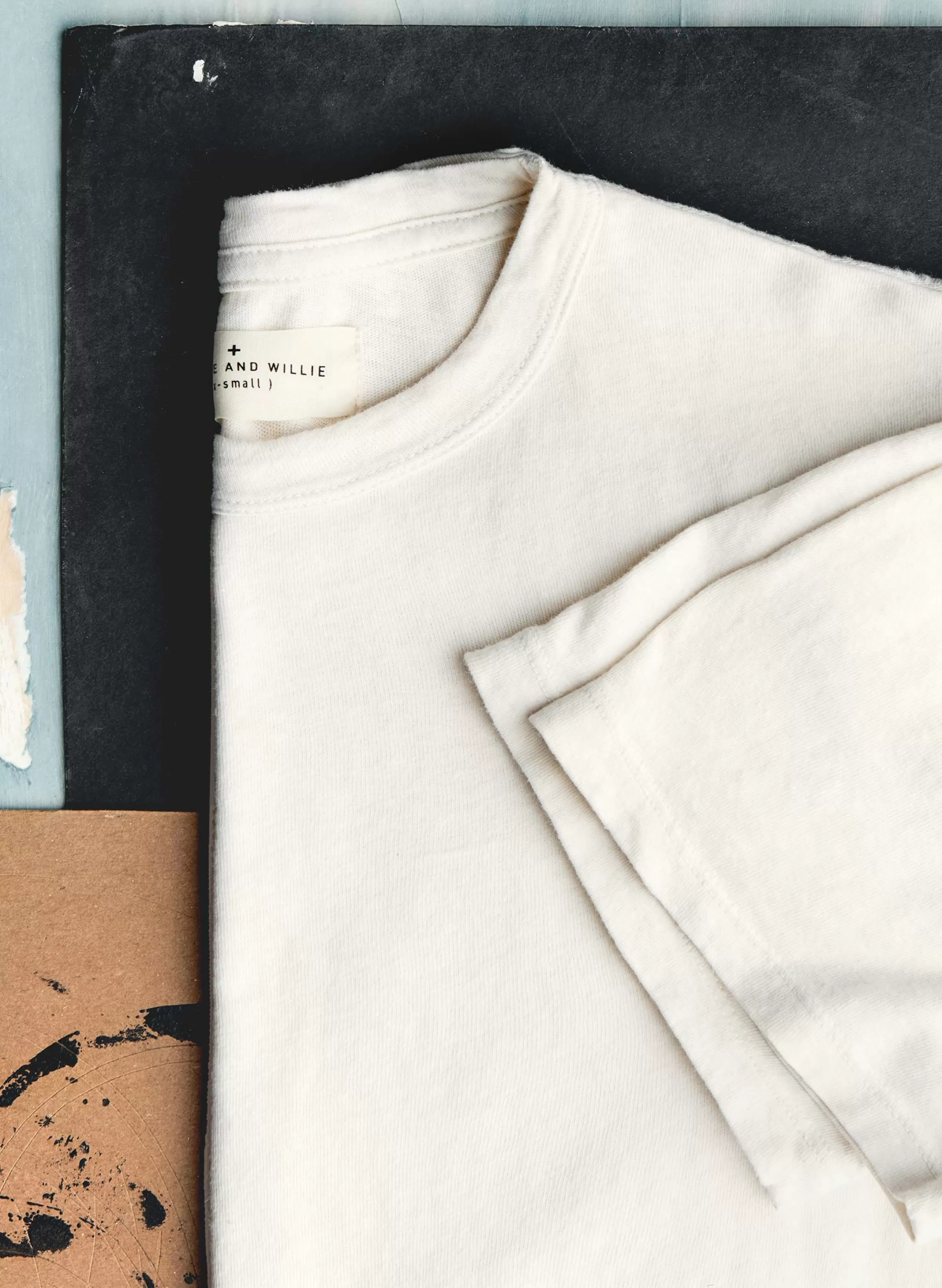 imogene + willie Classic Knit Vintage White Crew Cheap