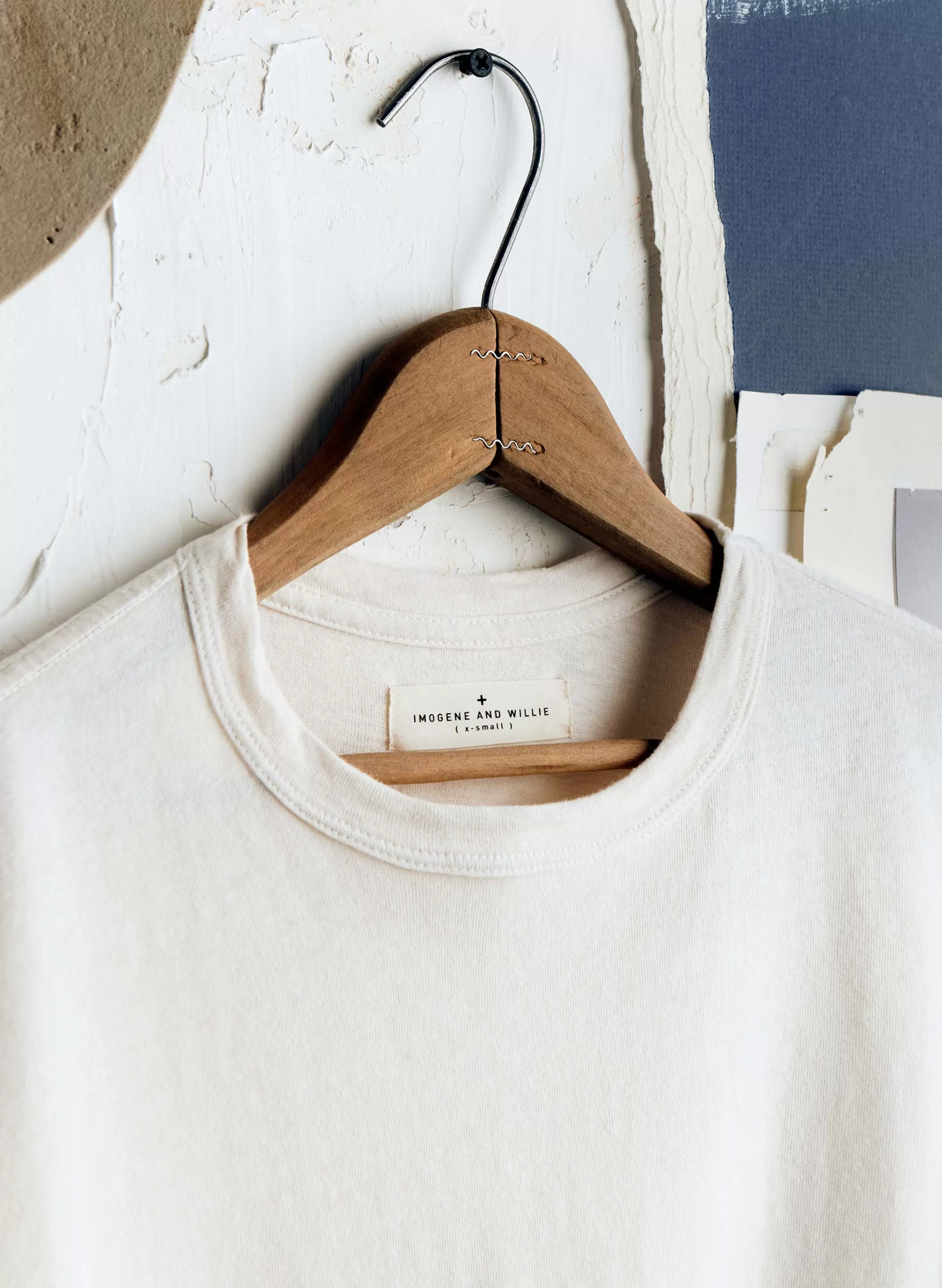 imogene + willie Classic Knit Vintage White Crew Cheap
