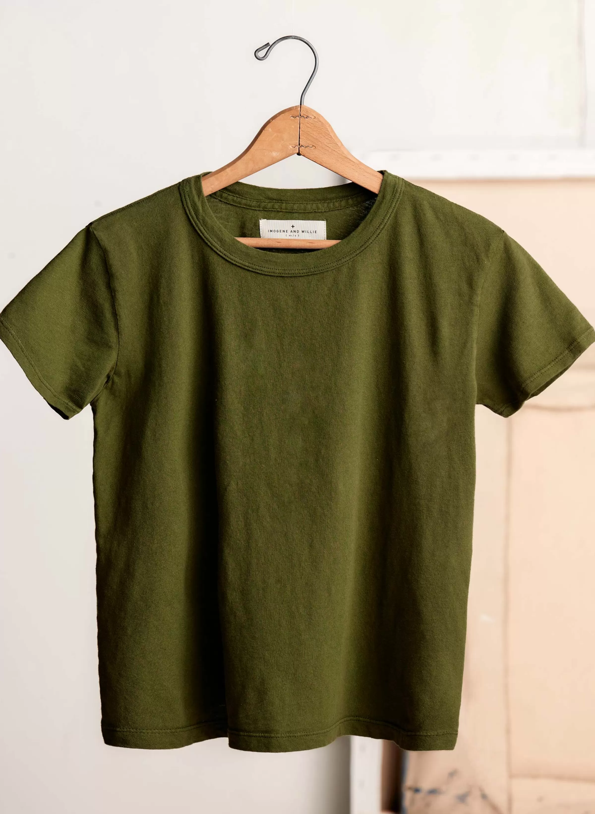 imogene + willie Drop Tee In Olive Best