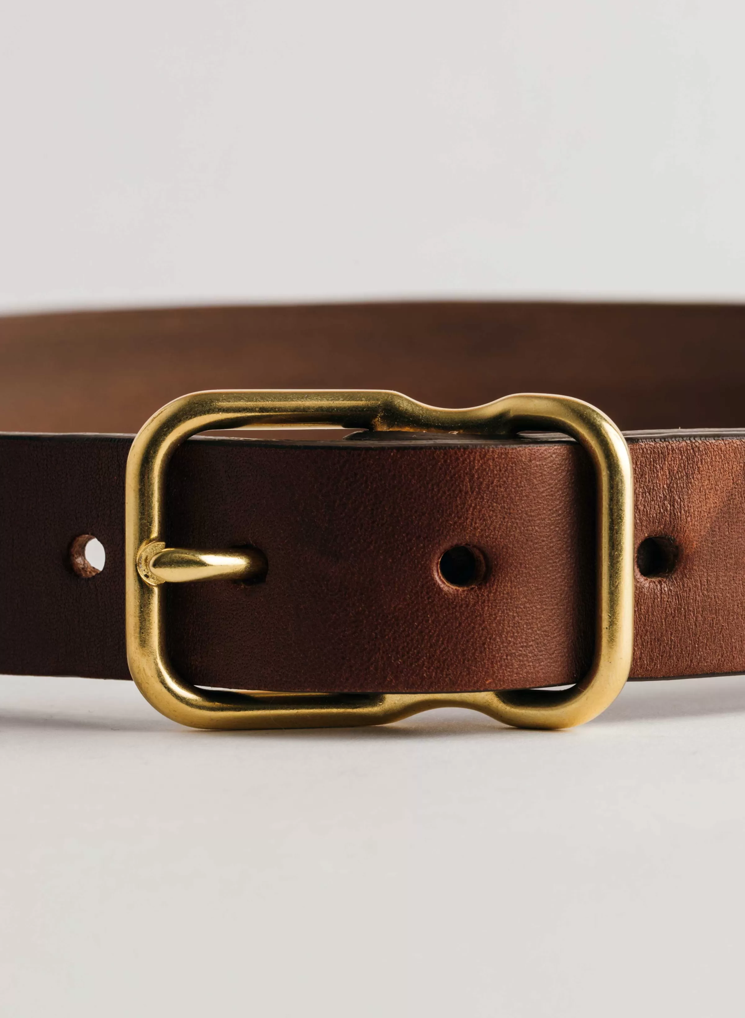 imogene + willie Emil Erwin Narrow Signature Belt In Walnut Clearance