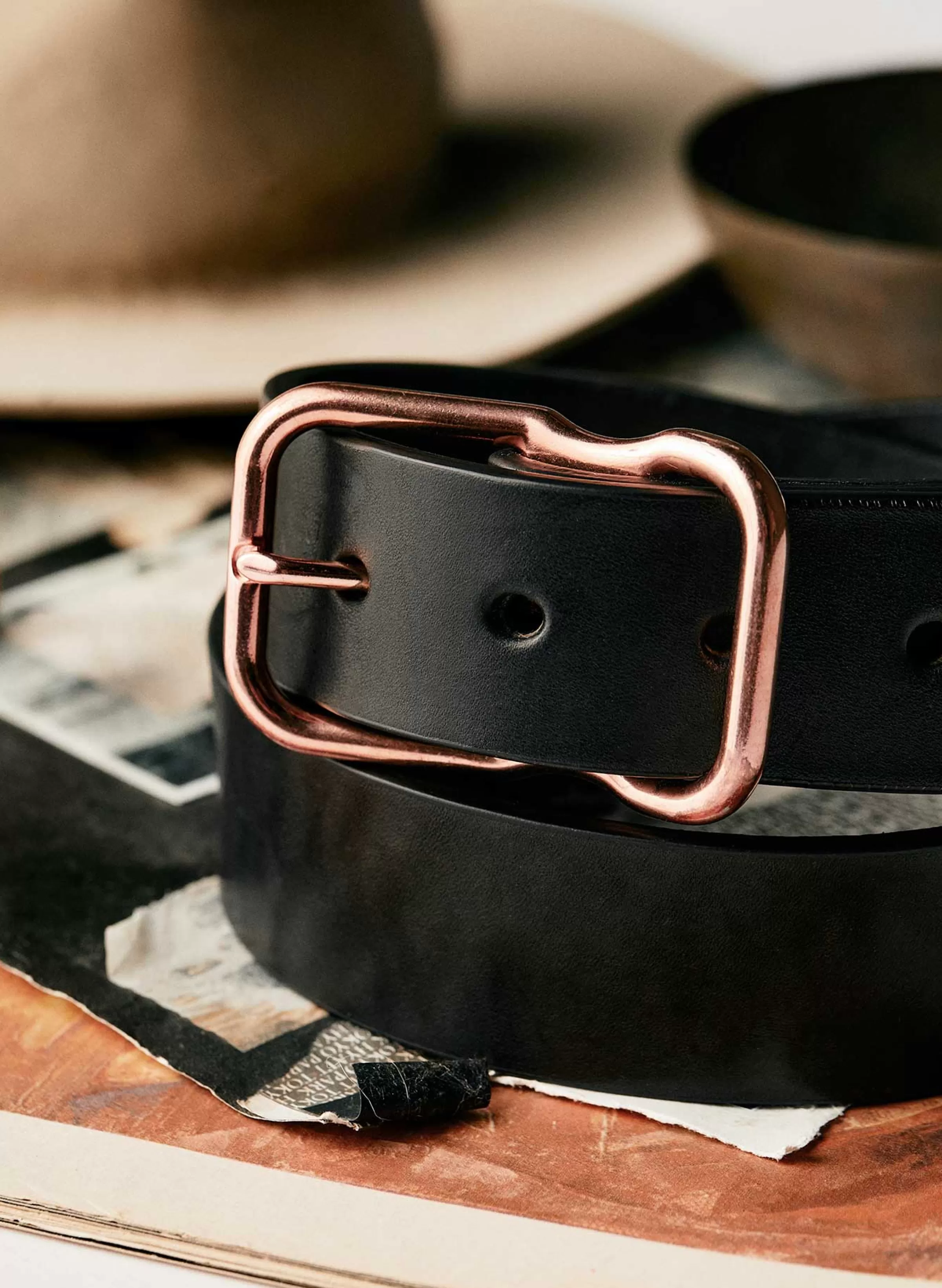 imogene + willie Emil Erwin Signature Belt Black Online