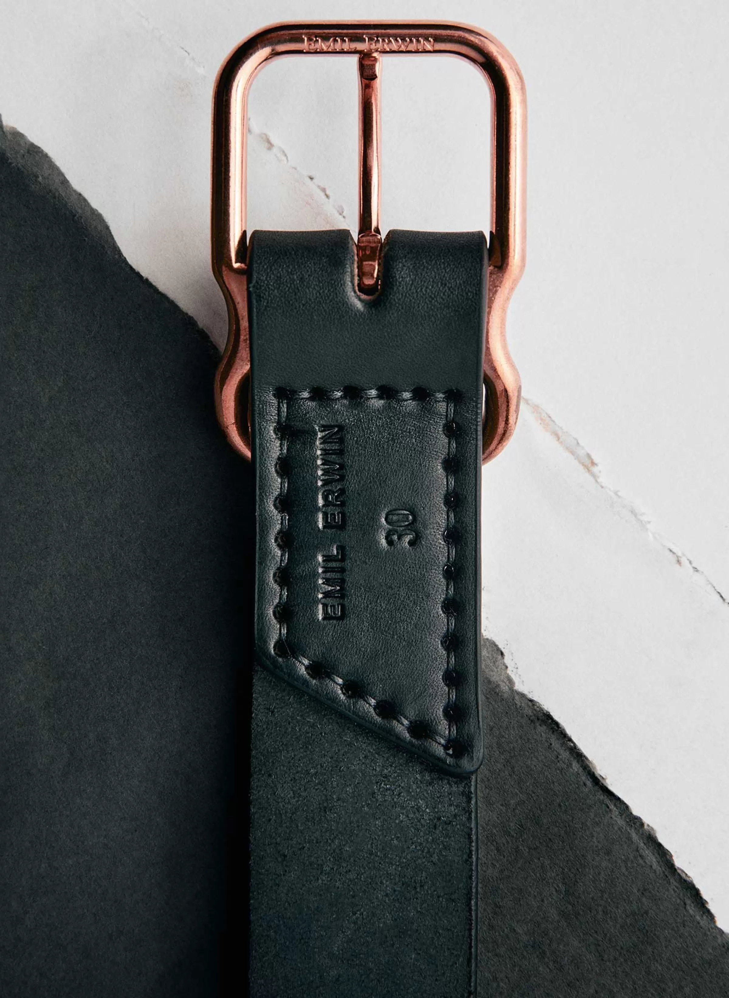 imogene + willie Emil Erwin Signature Belt Black Online