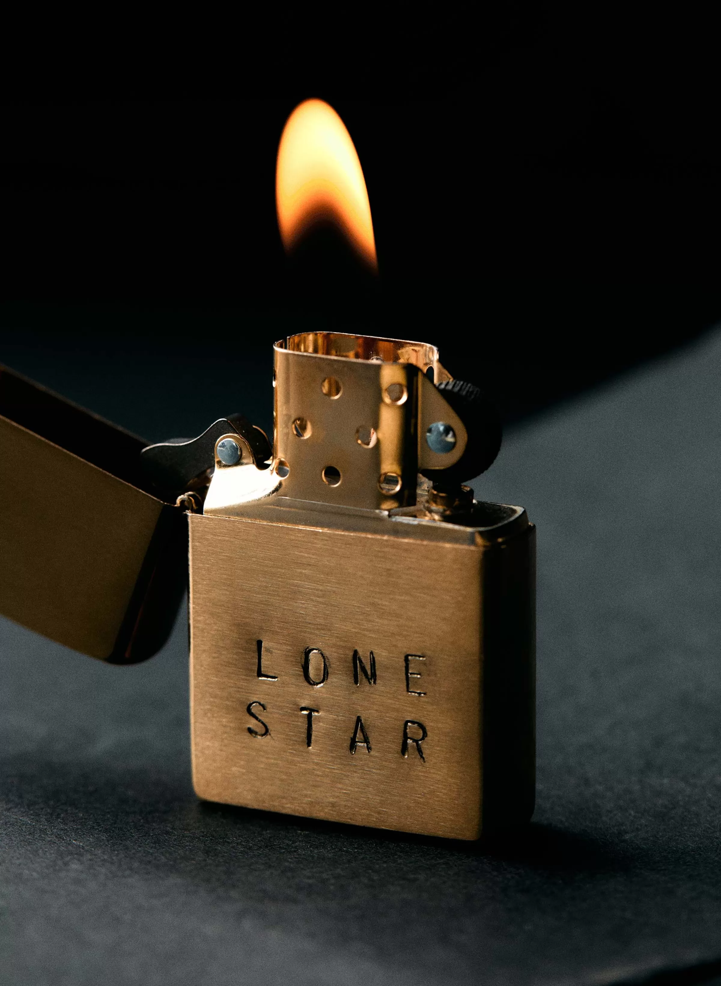 imogene + willie Hand Stamped "lonestar" Zippo Sale