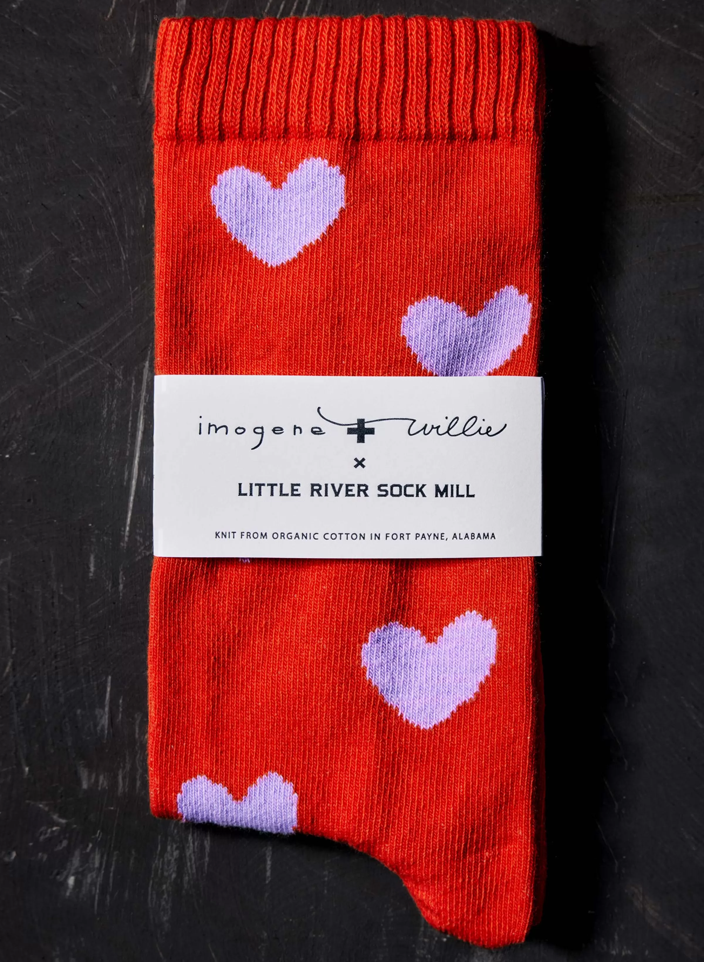 imogene + willie Heart Sock In Poppy Sale