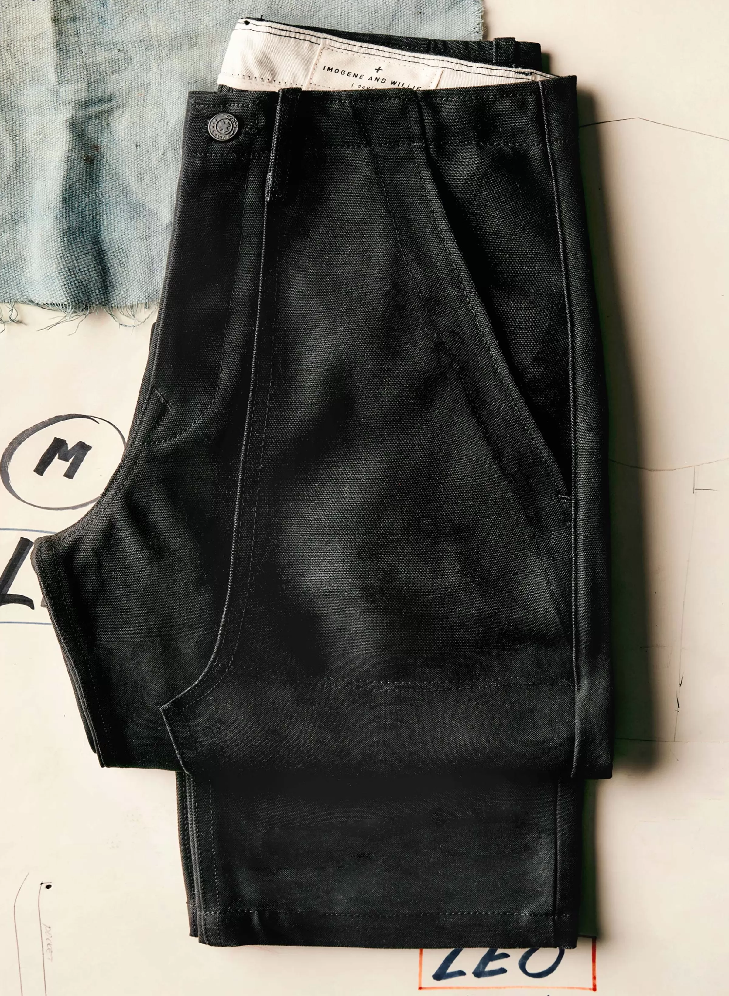 imogene + willie Hencye Canvas Workpant In Black Hot