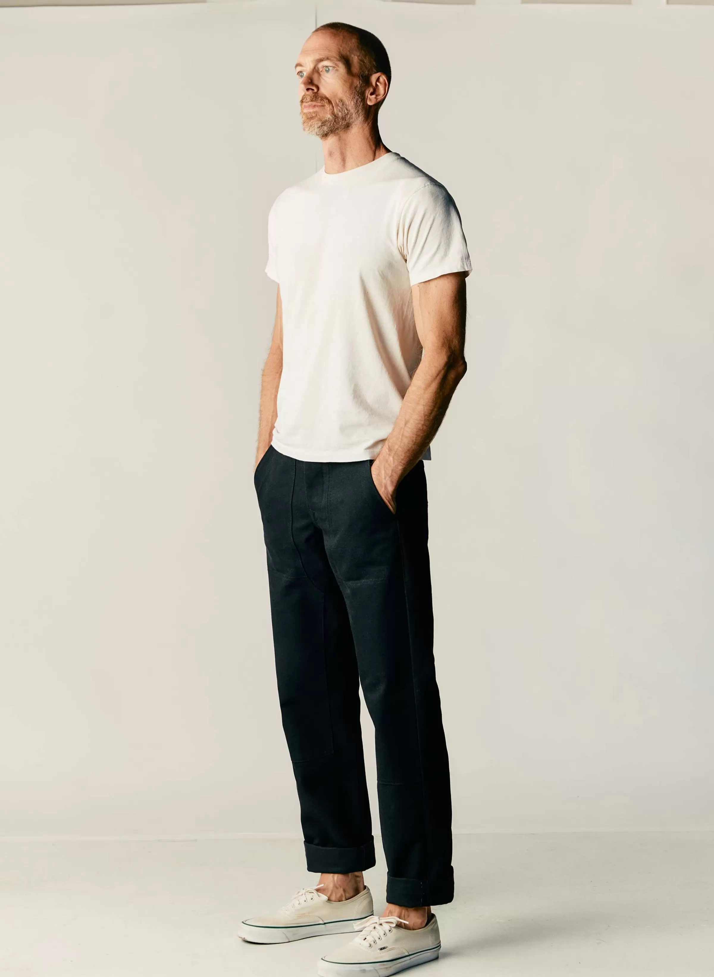 imogene + willie Hencye Canvas Workpant In Black Hot