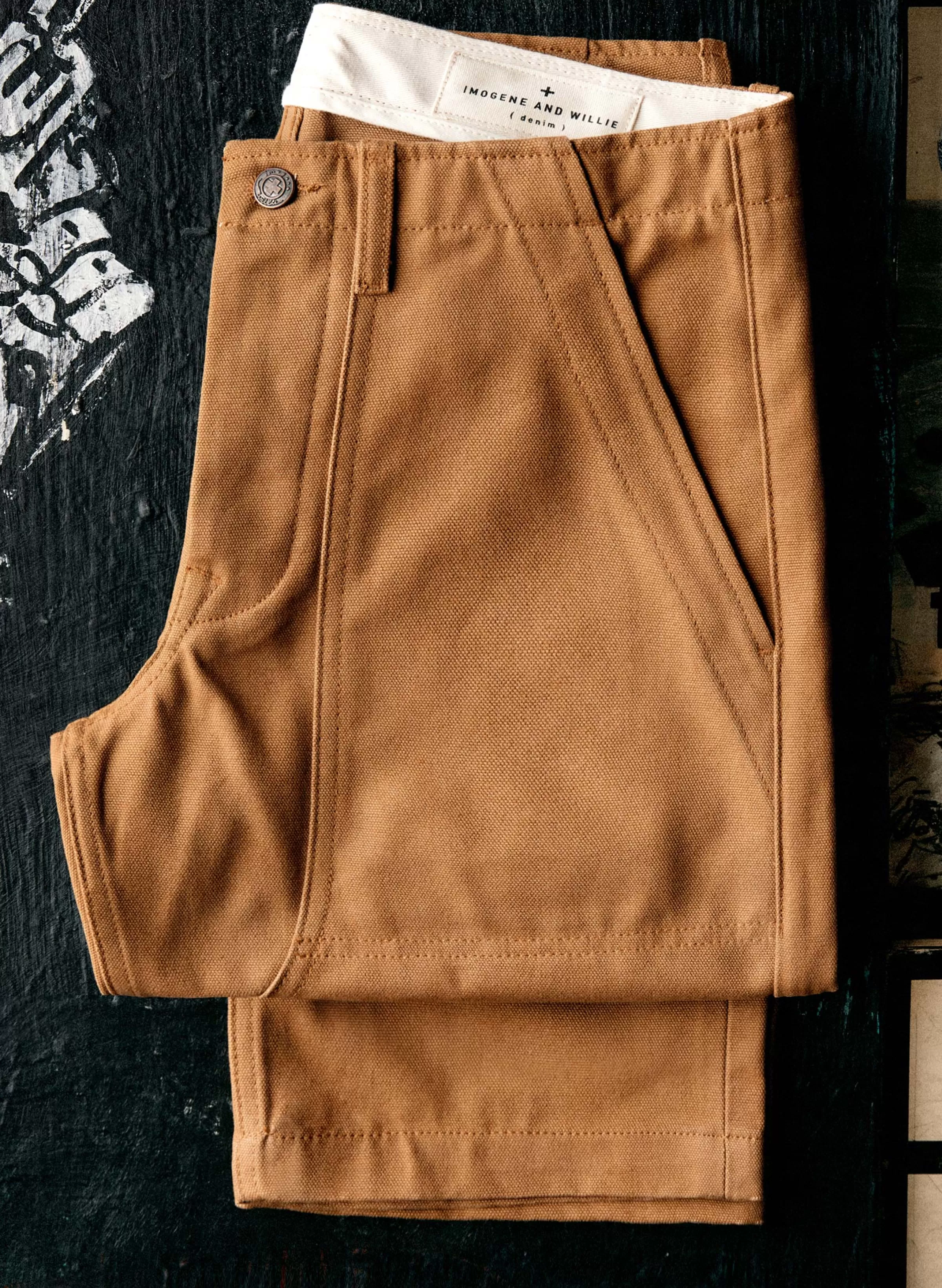 imogene + willie Hencye Canvas Workpant In Brown Cheap