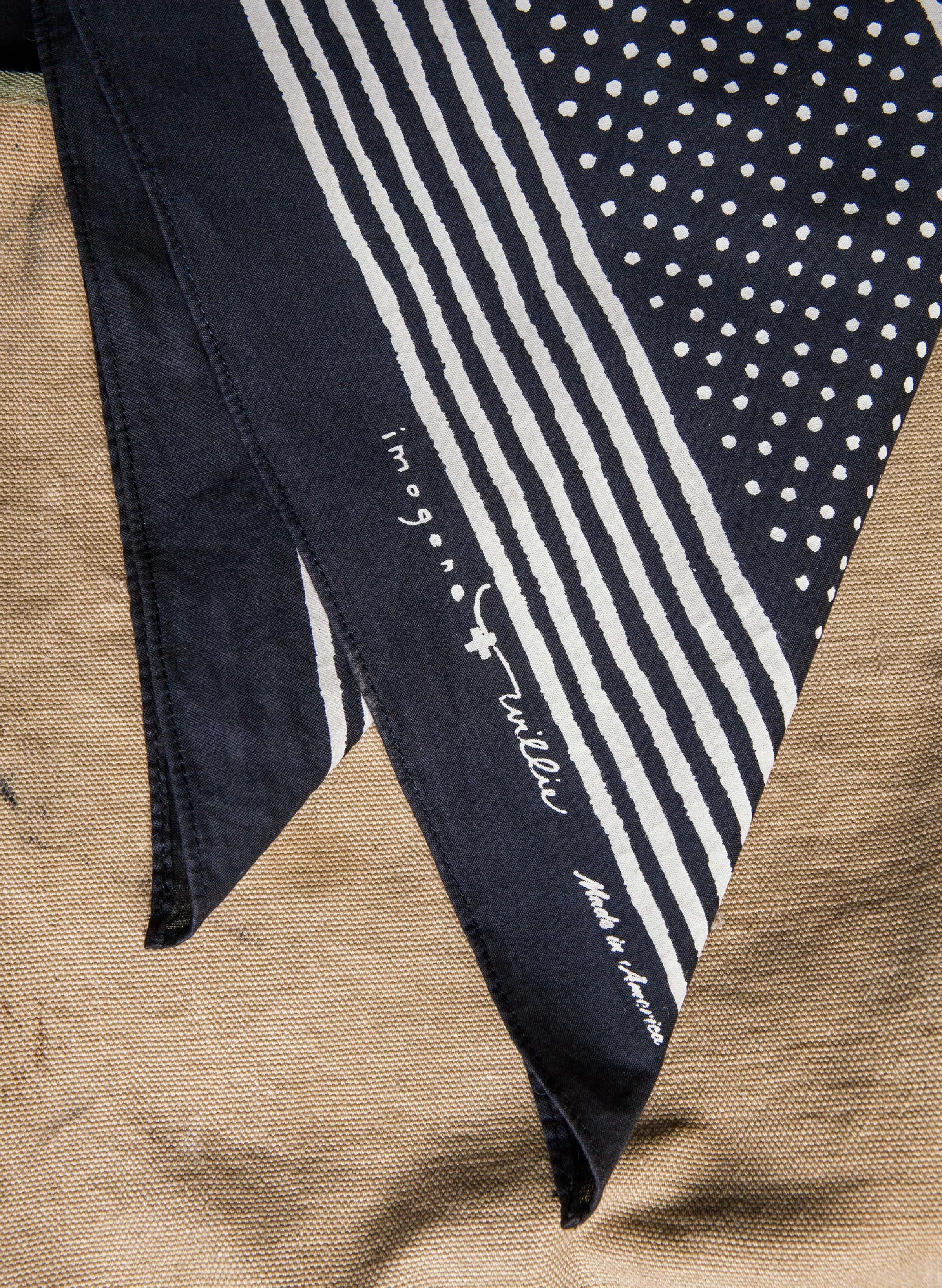 imogene + willie I+w Vintage Black Bandana V2 Sale
