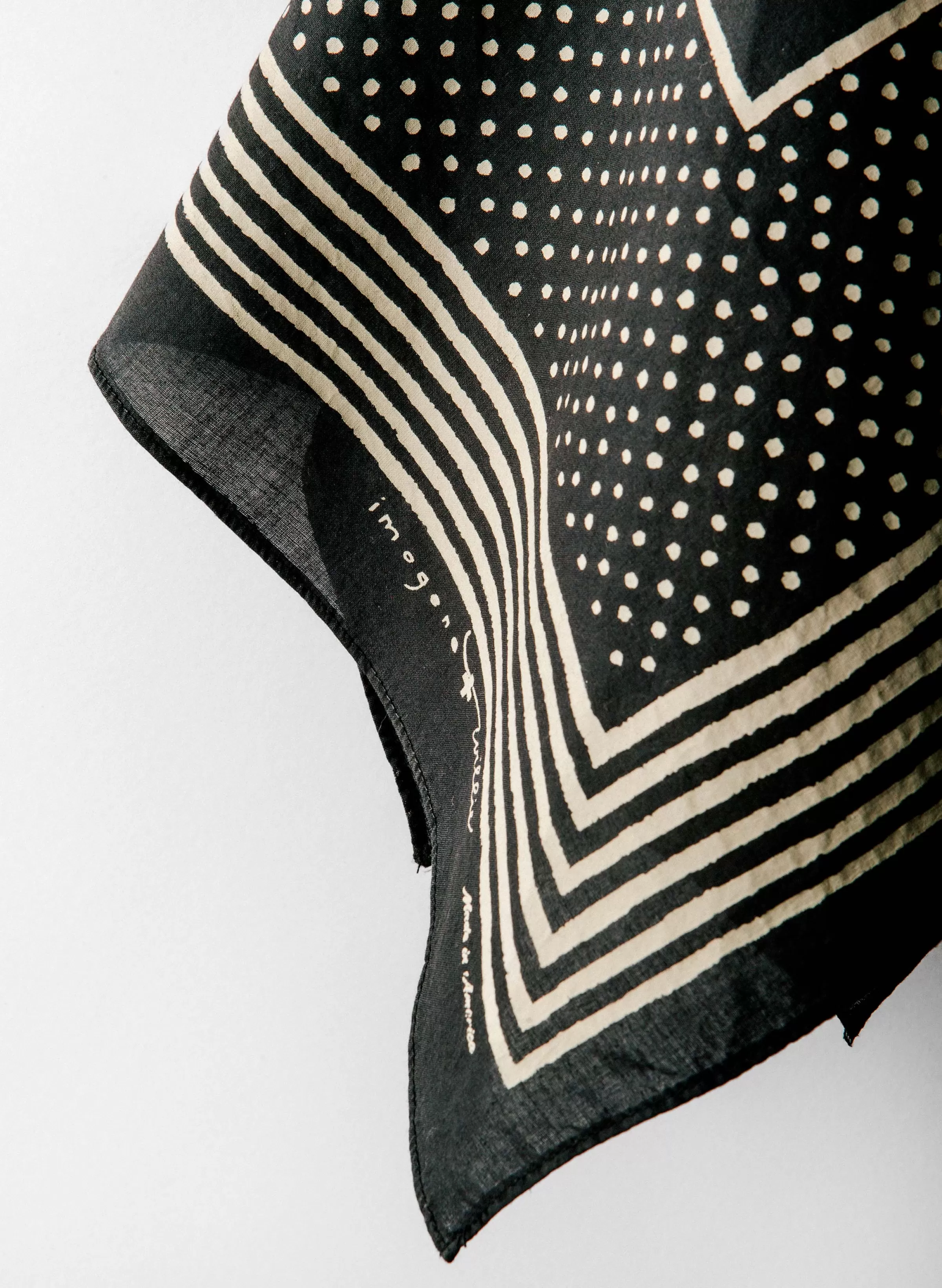 imogene + willie I+w Vintage Black Bandana V2 Sale