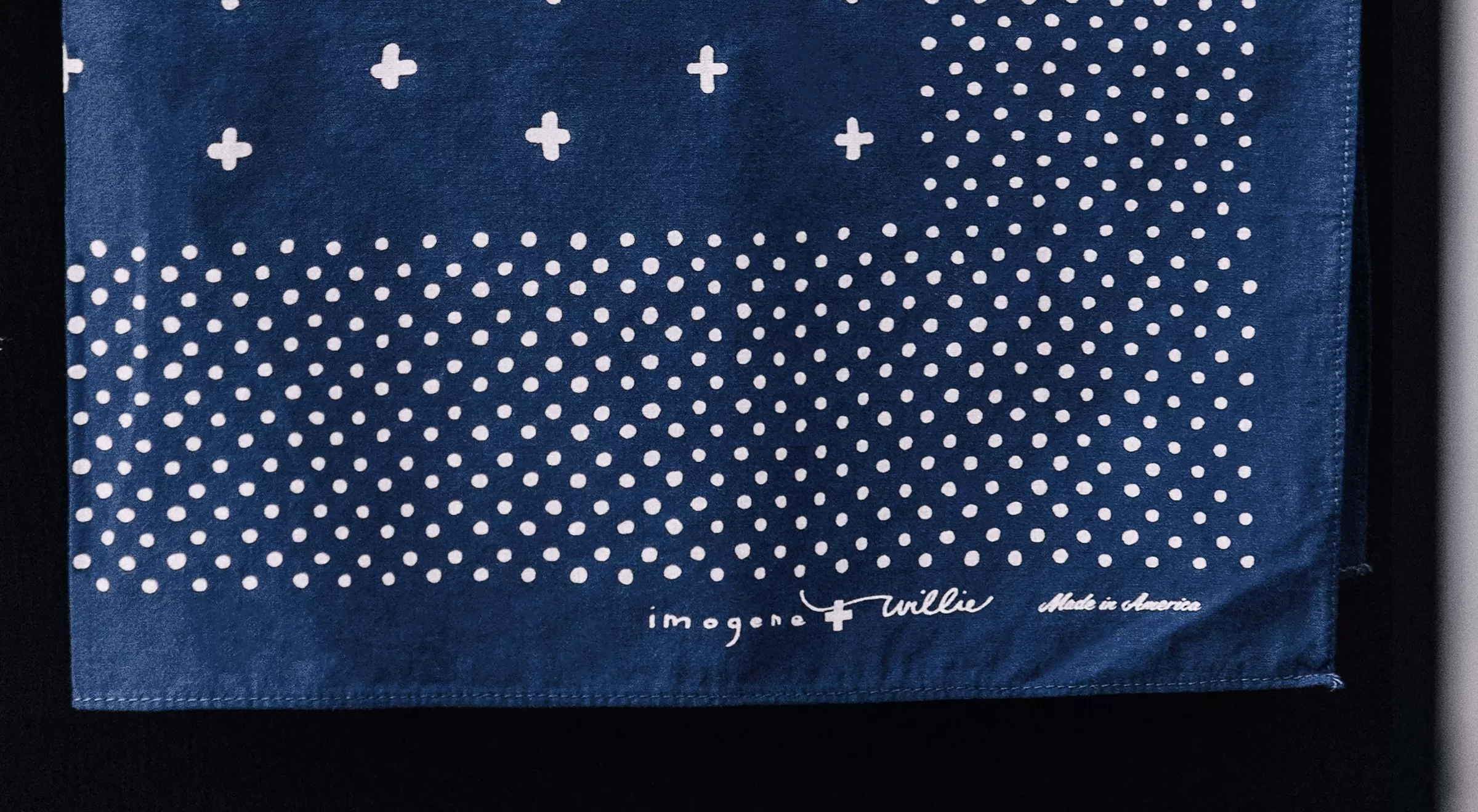 imogene + willie I+w Vintage Blue Bandana Discount