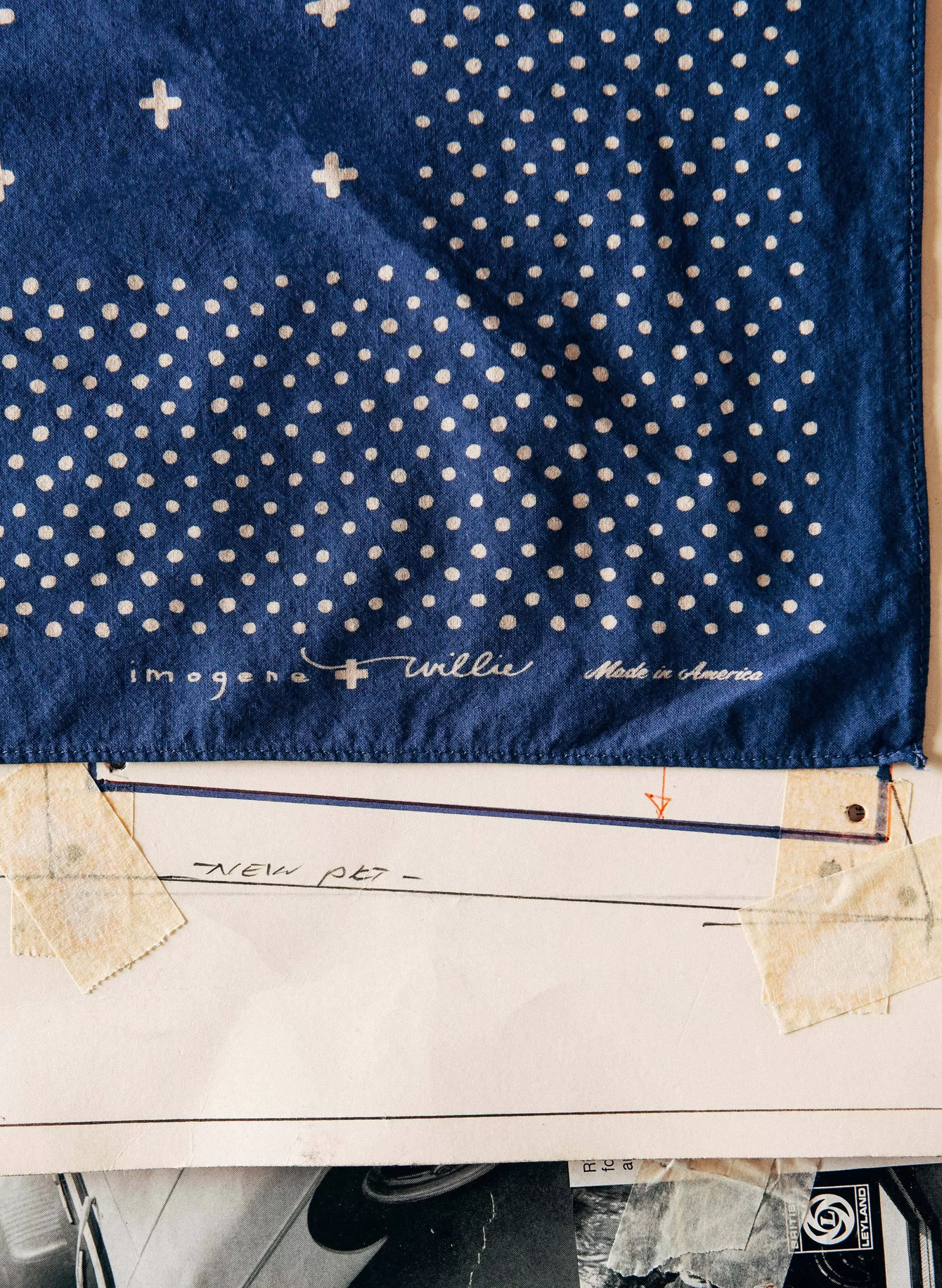 imogene + willie I+w Vintage Blue Bandana Discount