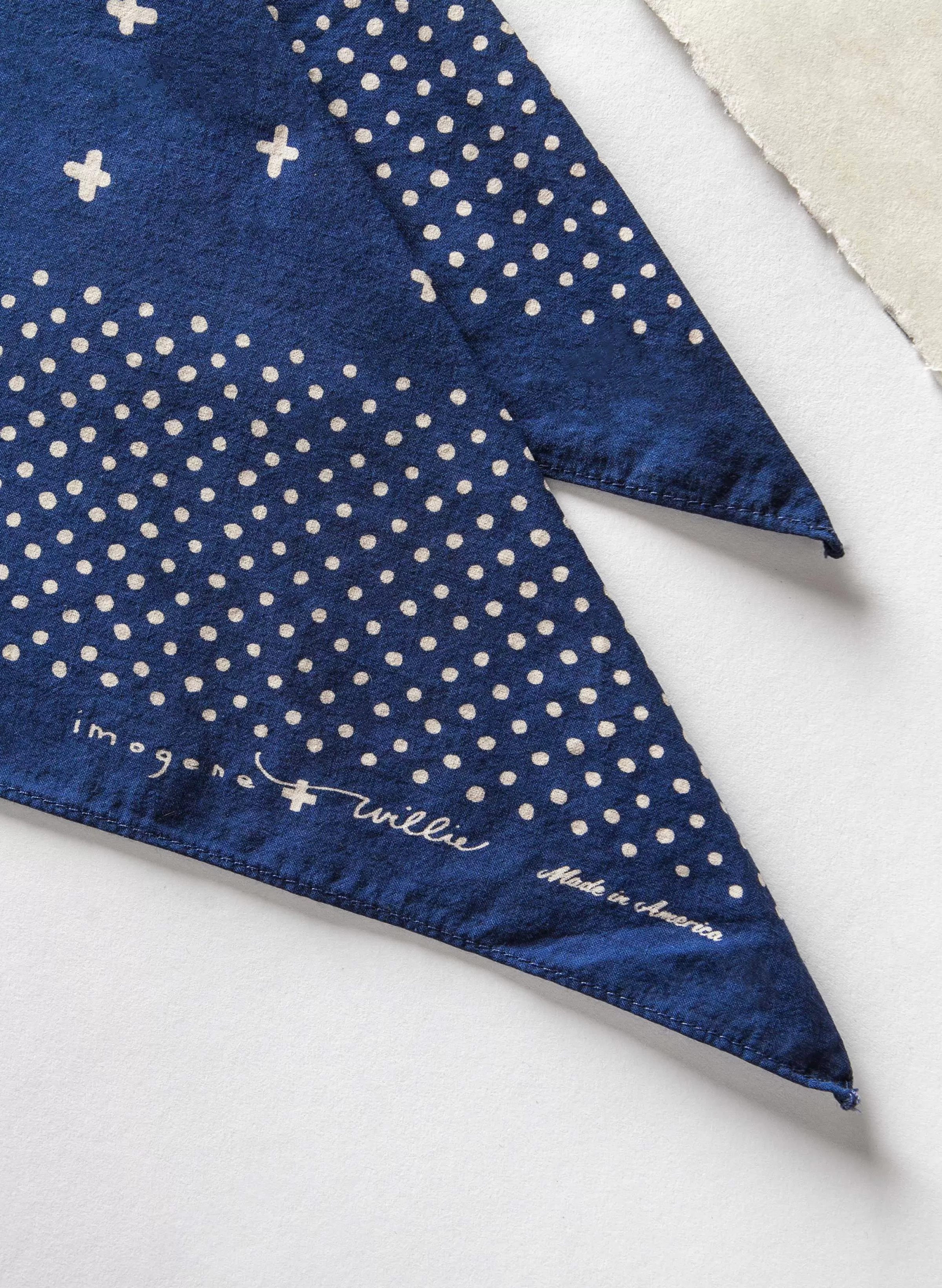 imogene + willie I+w Vintage Blue Bandana Discount