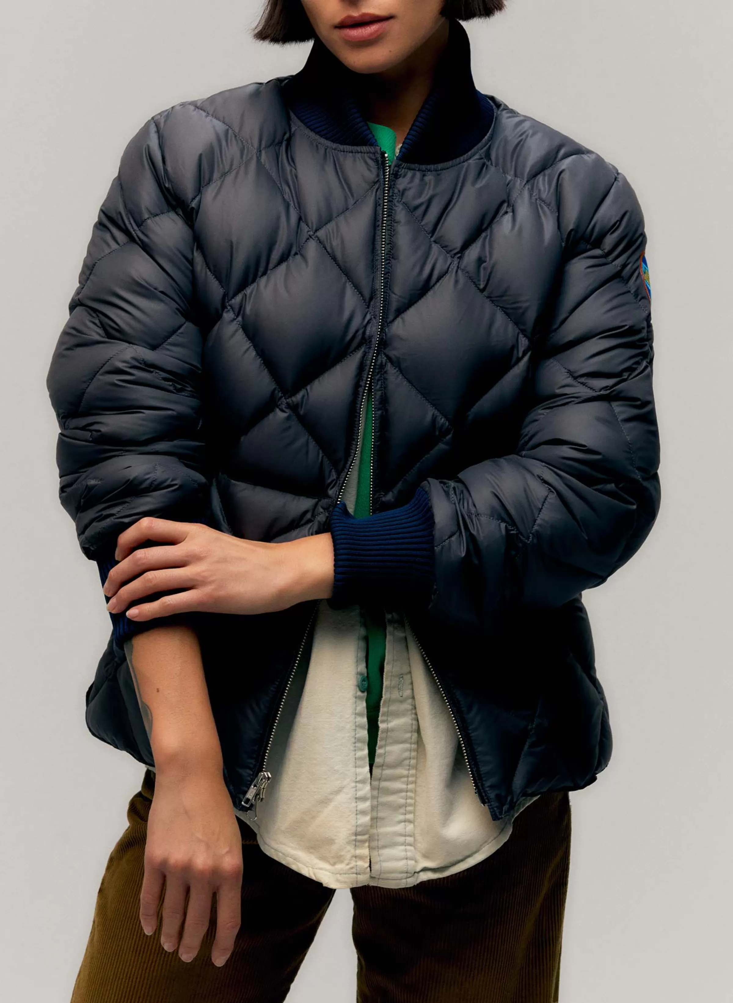 imogene + willie I+w X Crescent Down Works Quilted Bomber Clearance