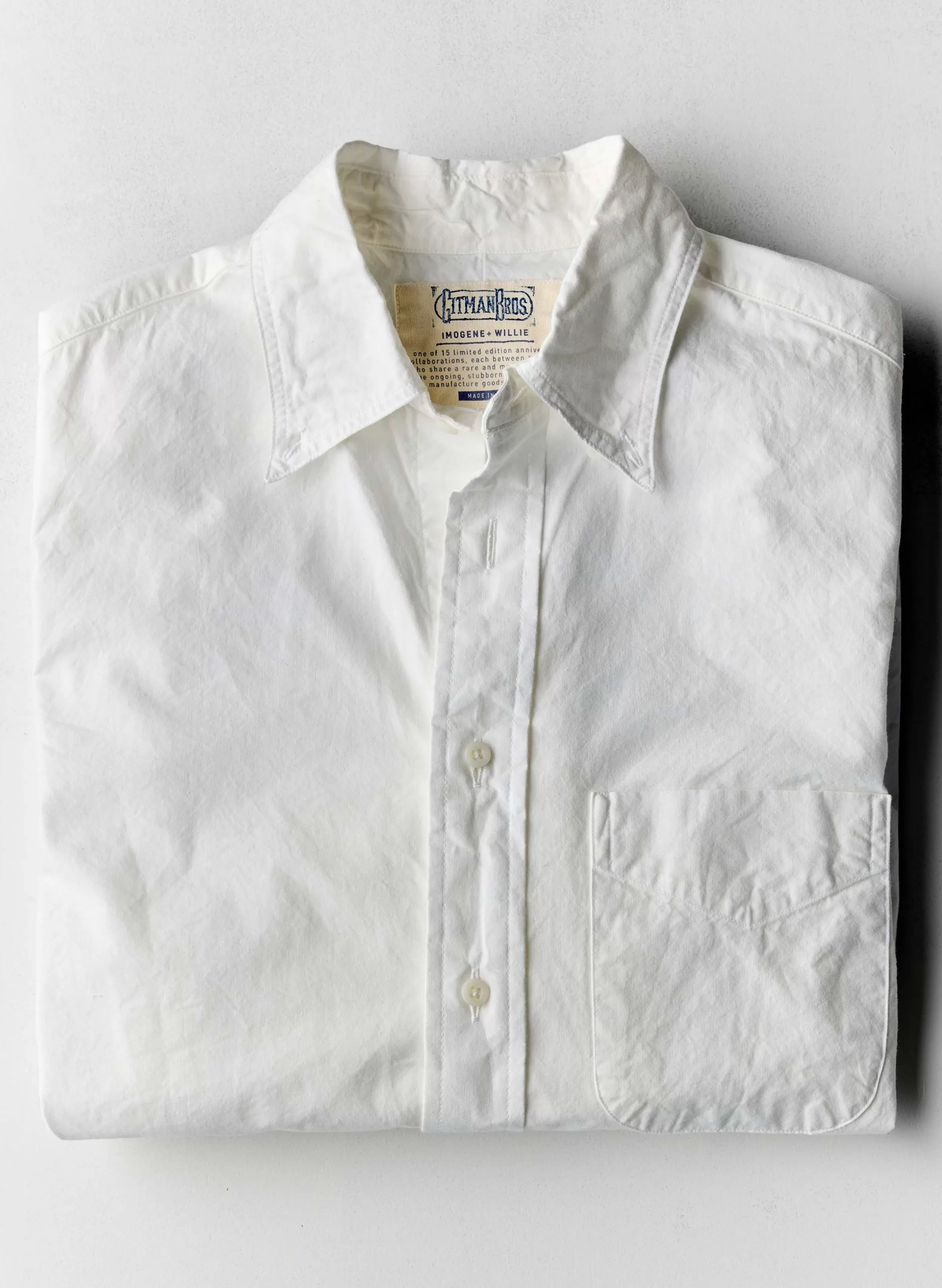 imogene + willie I+w X Gitman Vintage Poplin Oxford Fashion