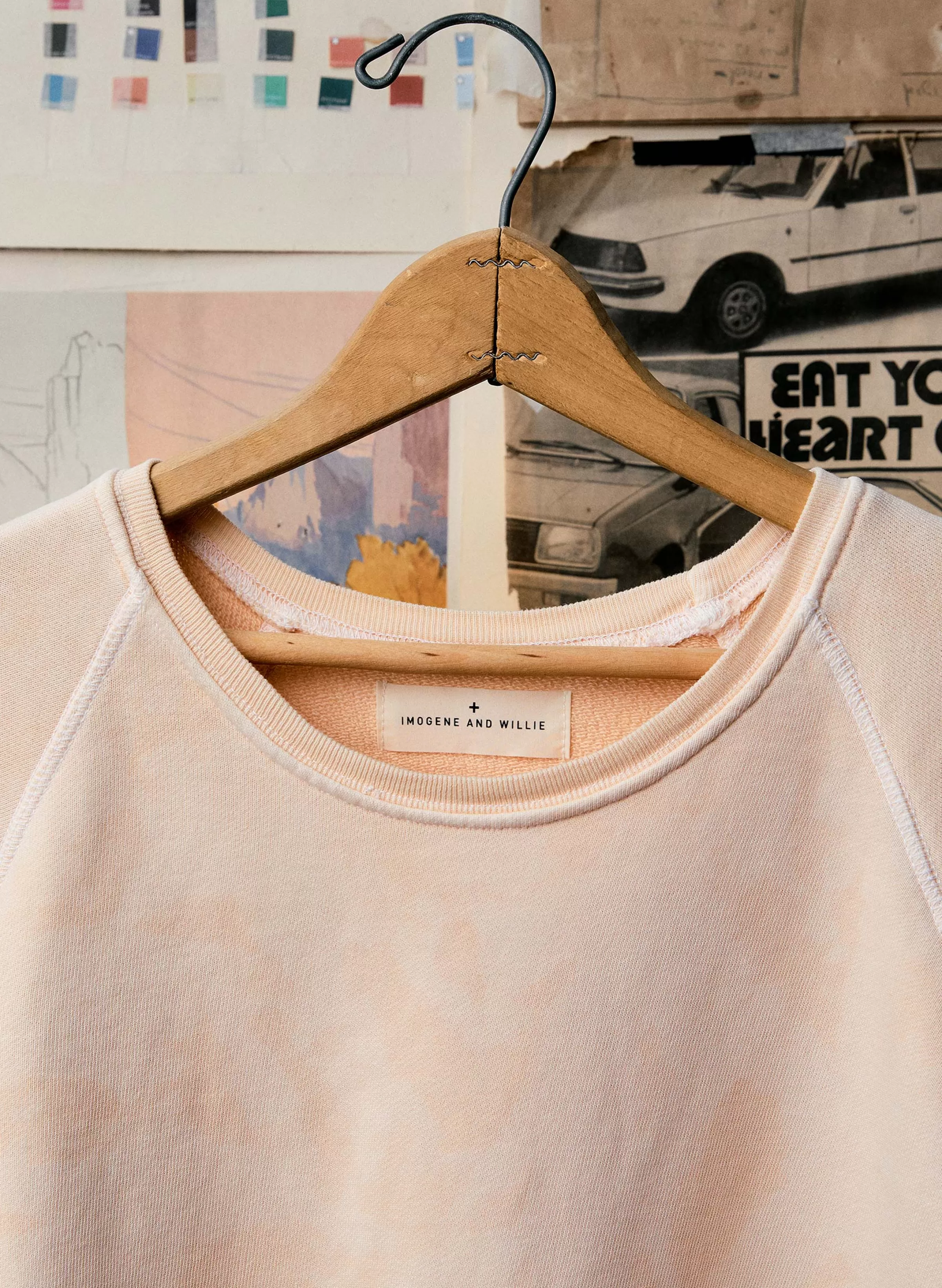 imogene + willie Lana Raglan Sweatshirt In Faded Pink Cheap