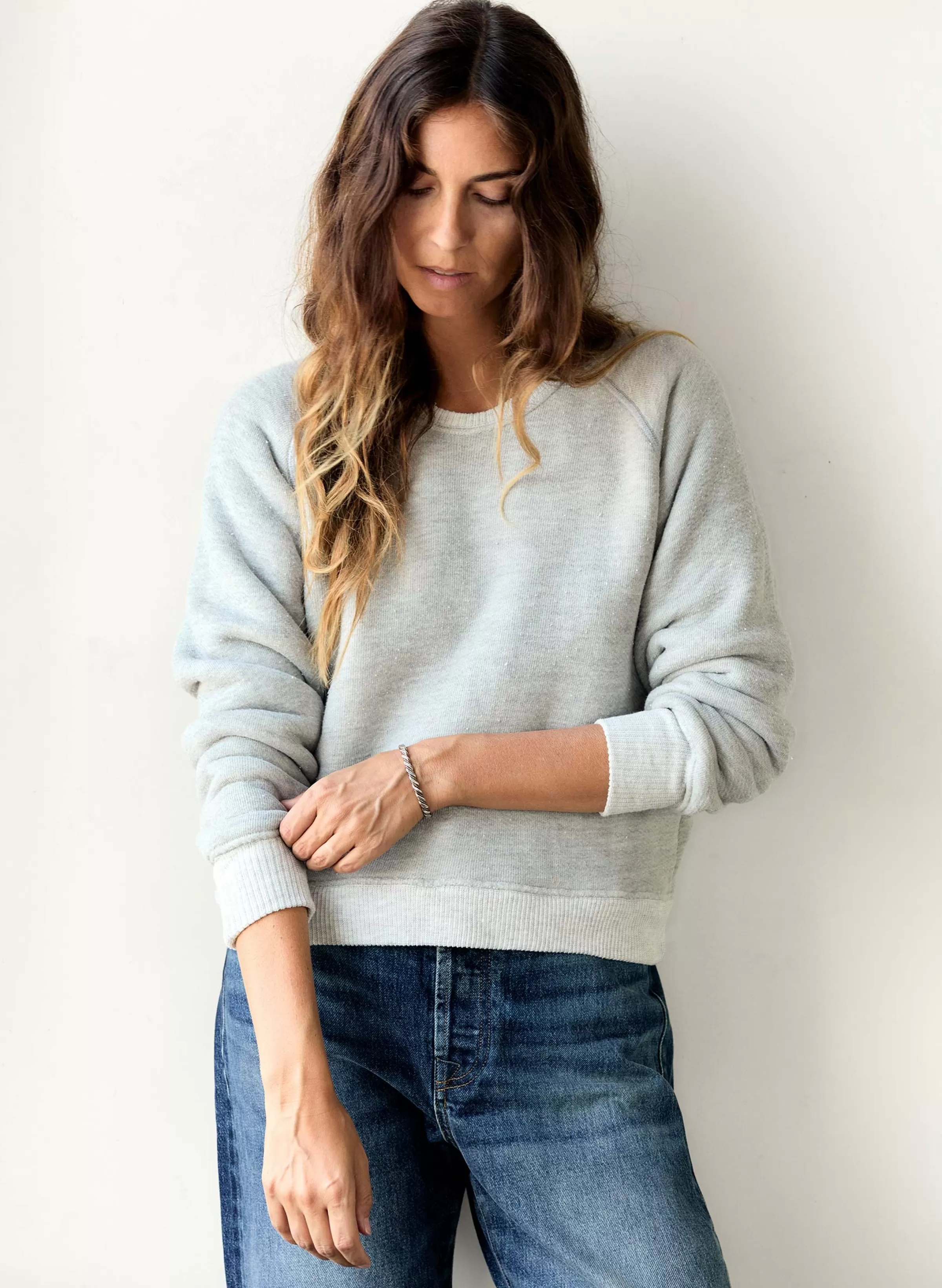 imogene + willie Lana Raglan Sweatshirt In Heather Cheap