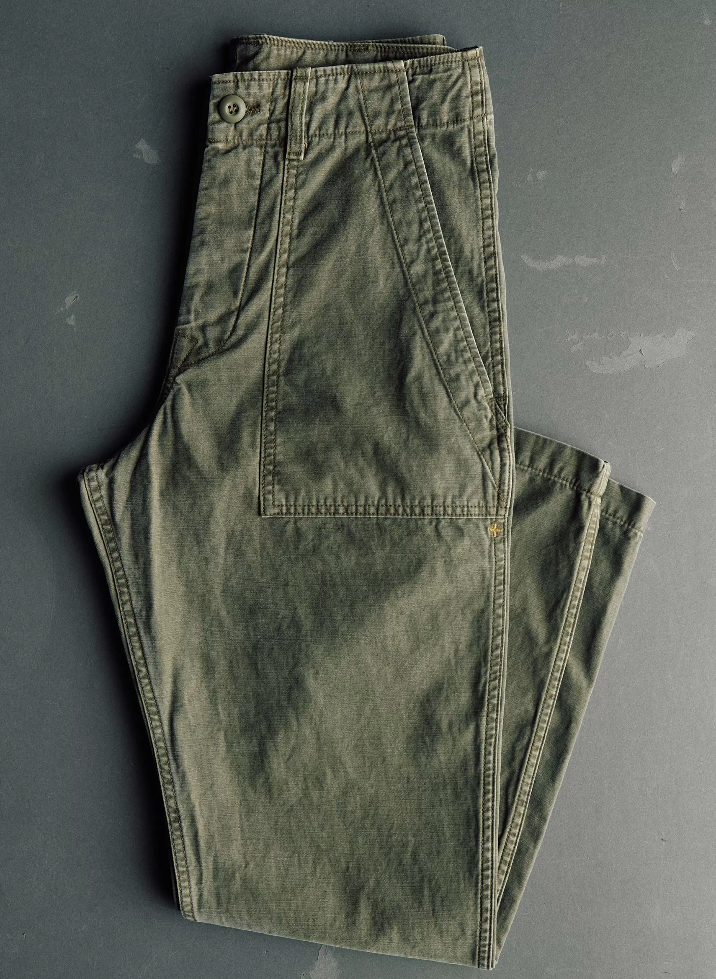 imogene + willie Oliver Military Trouser In Olive Sale