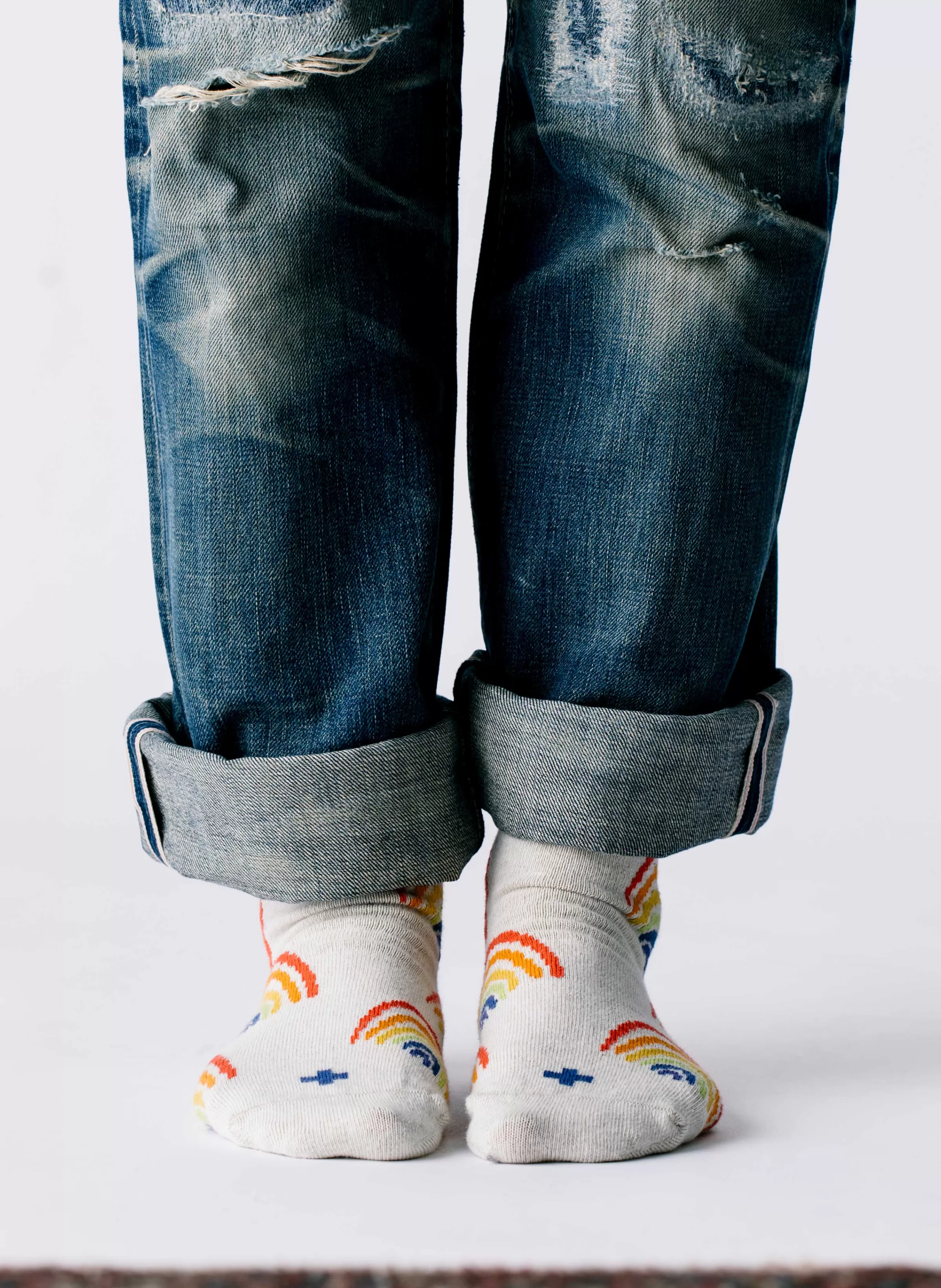 imogene + willie Rainbow Sock In Natural Outlet