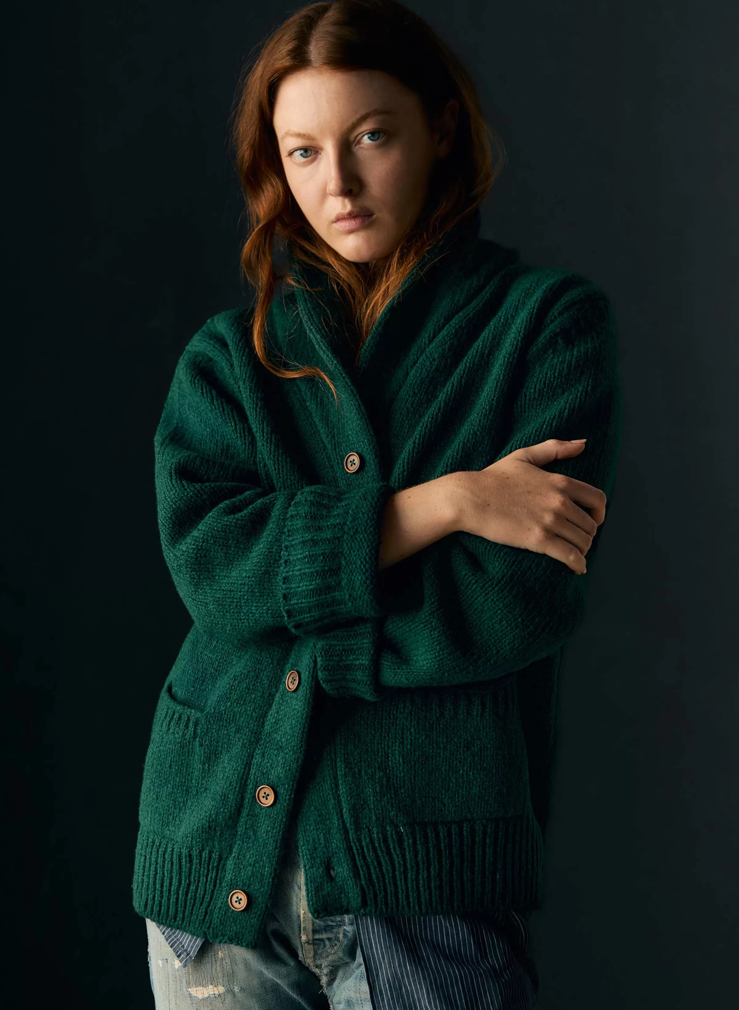 imogene + willie The Beckett Cardigan In Green Fashion