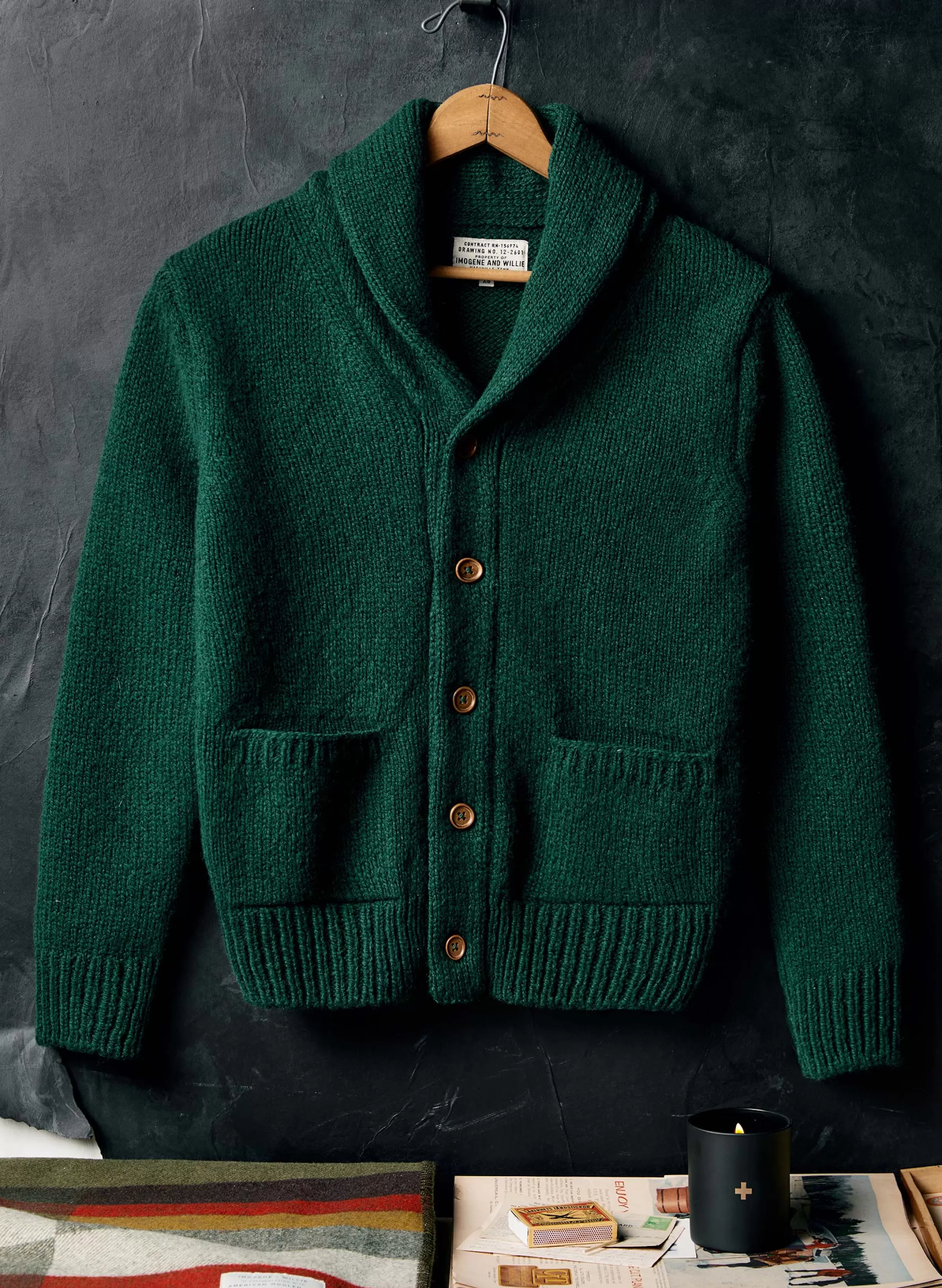 imogene + willie The Beckett Cardigan In Green Fashion