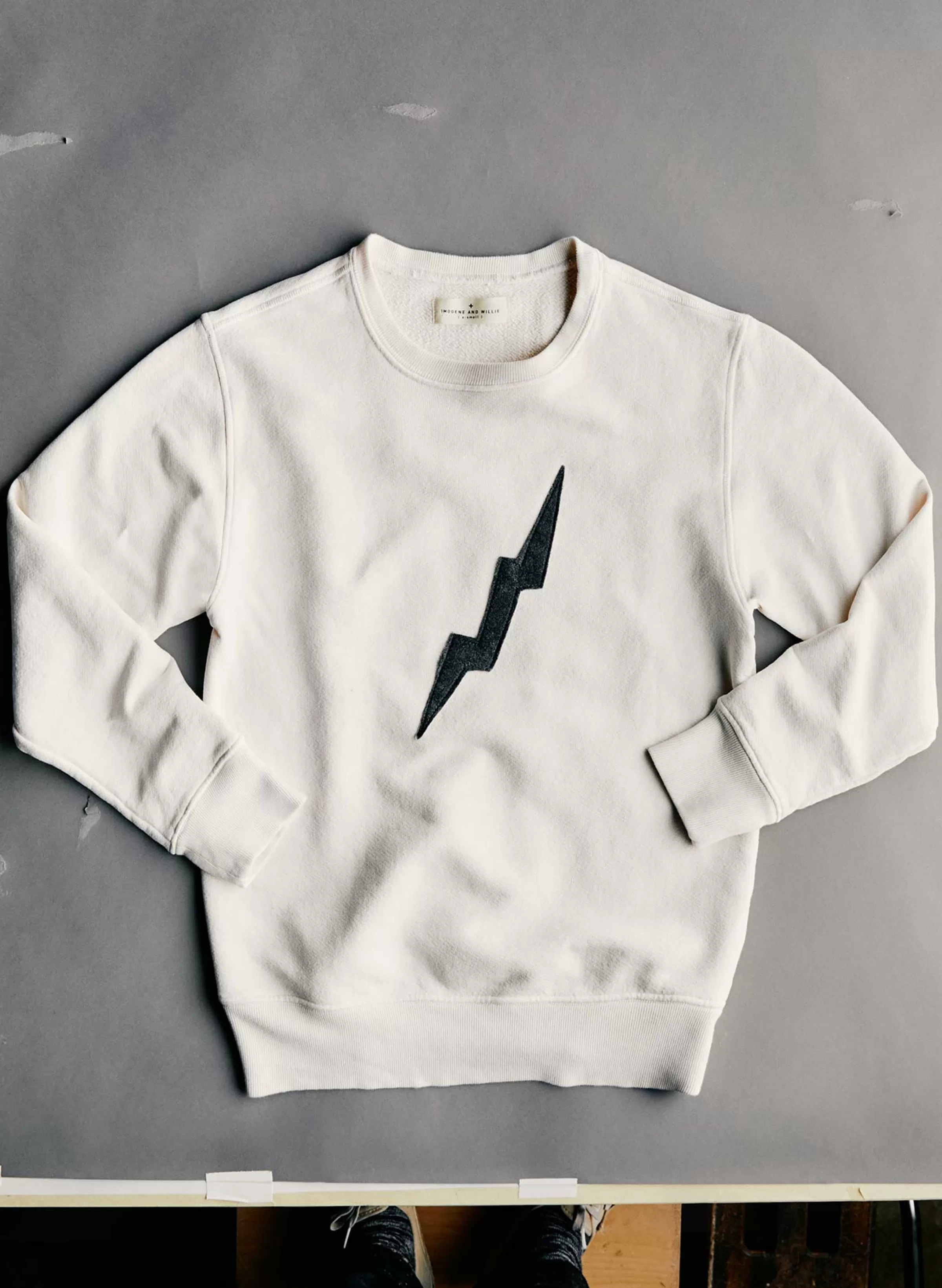 imogene + willie The "bolt" Sweatshirt In White Online