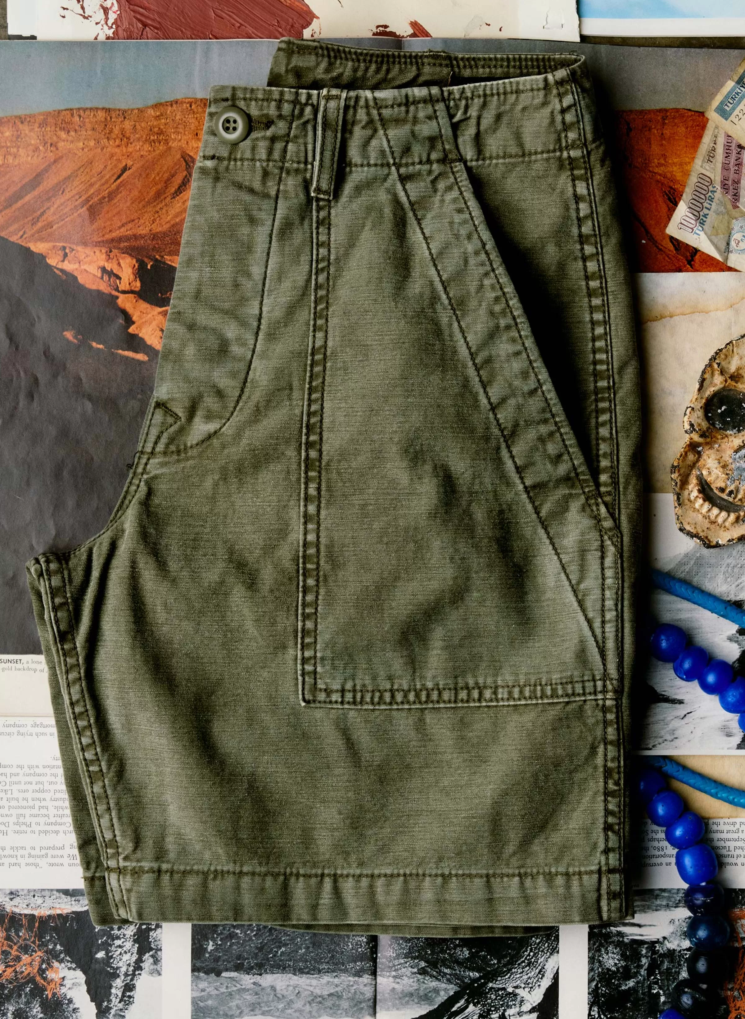 imogene + willie The Camp Short In Olive Hot