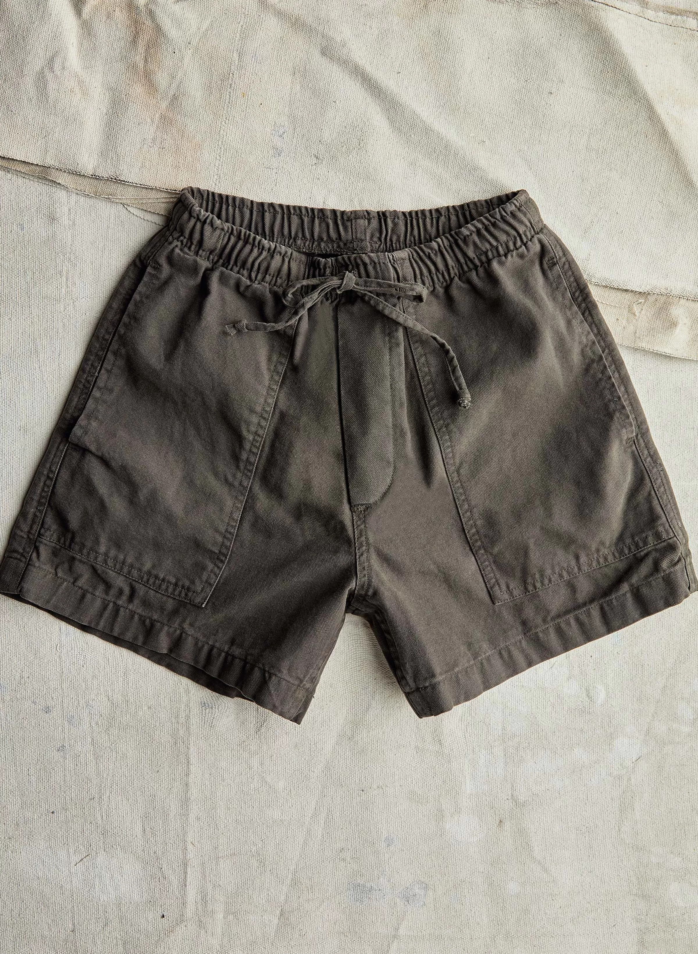 imogene + willie The Canvas Lounge Short In Faded Black Outlet