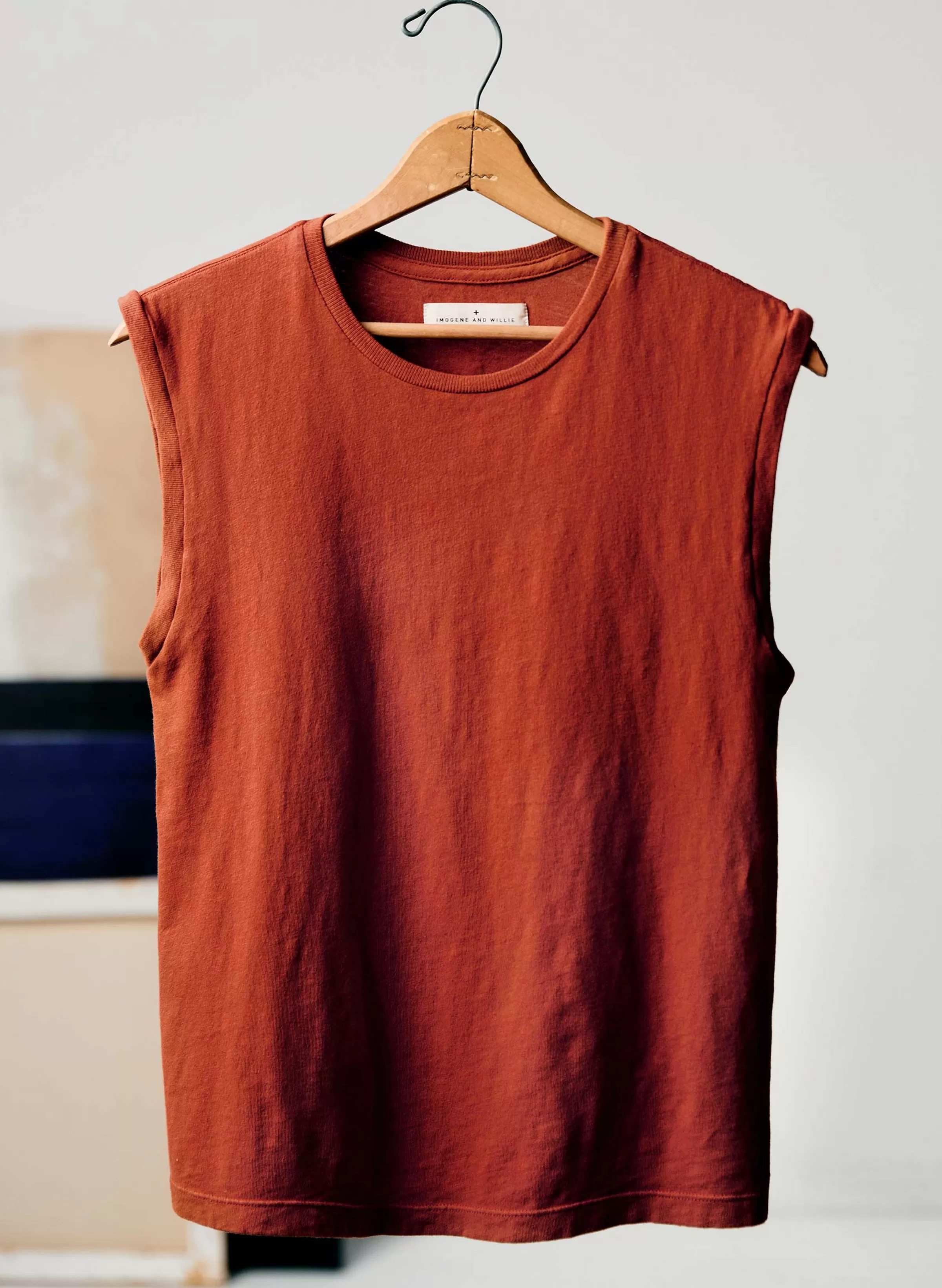 imogene + willie The Cotton Muscle Tee In Terracotta Online