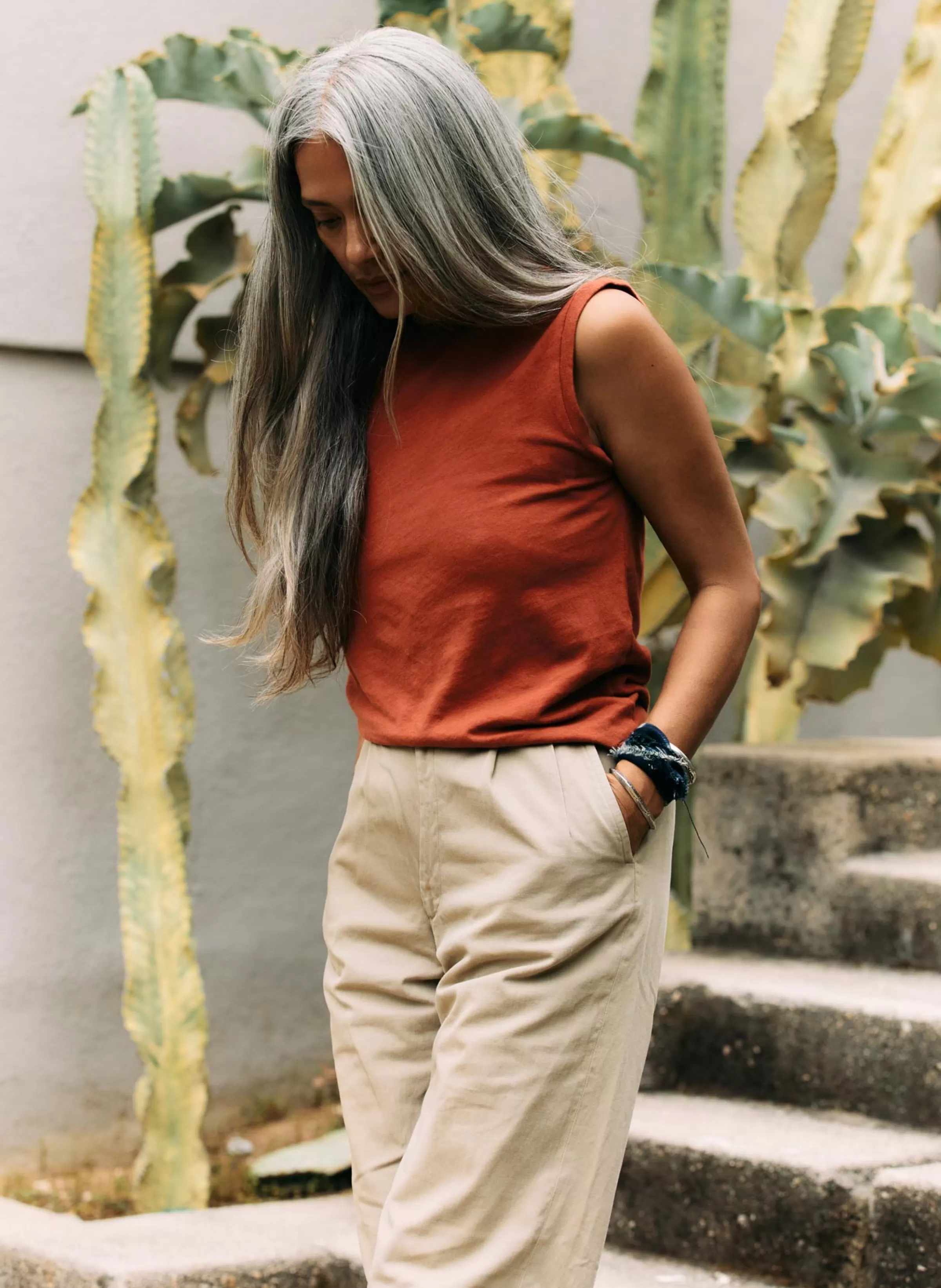 imogene + willie The Cotton Muscle Tee In Terracotta Online