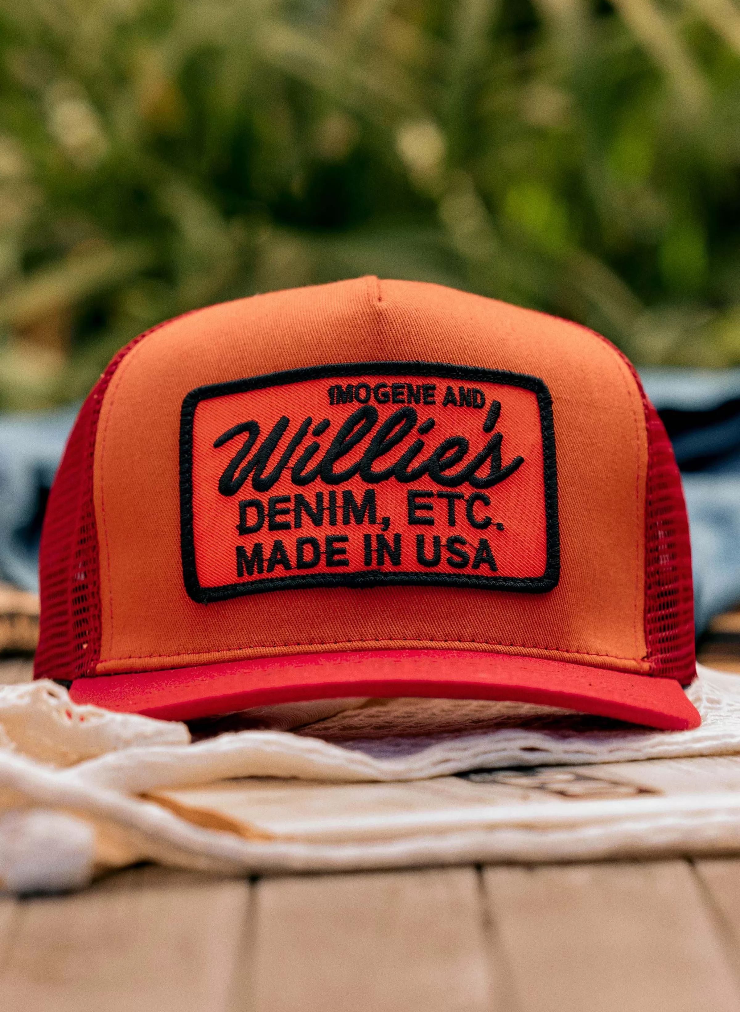 imogene + willie The "denim Etc" Trucker In Orange Cheap