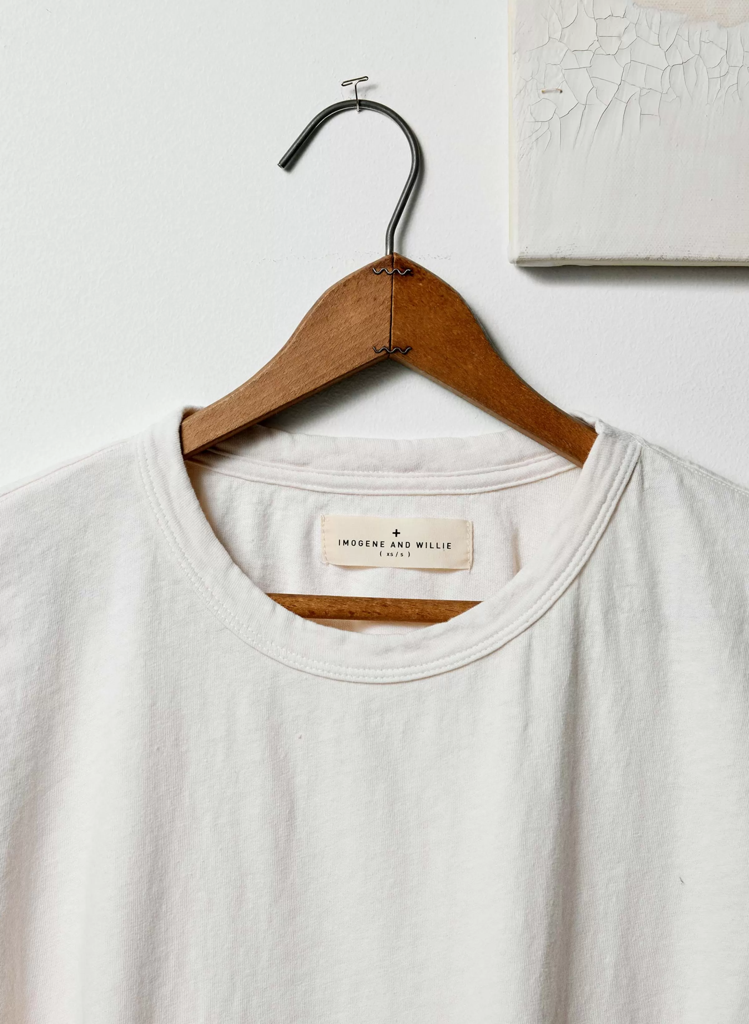 imogene + willie The Drop Tee In Vintage White Cheap