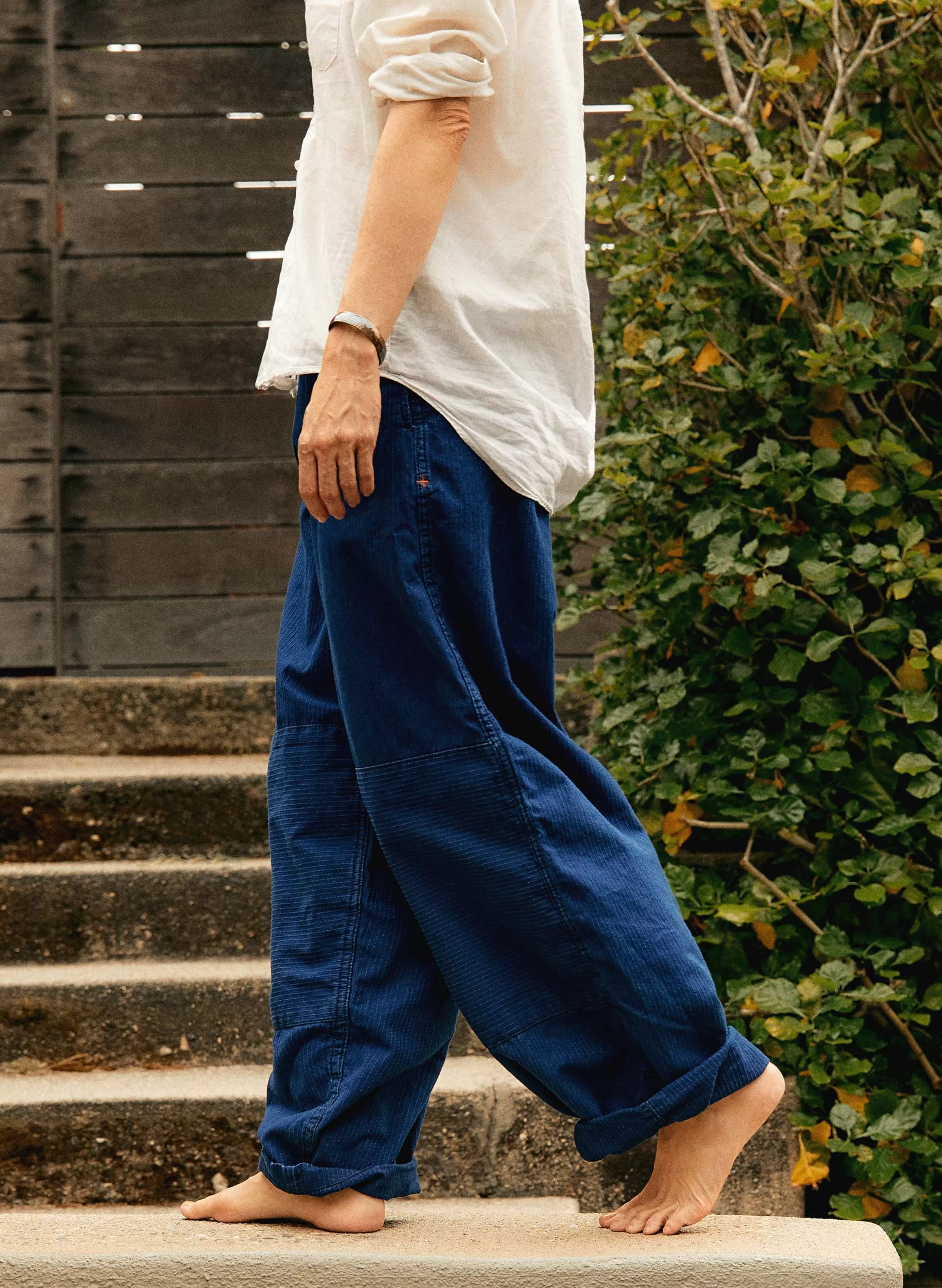 imogene + willie The Flight Pant In Sashiko Indigo Discount