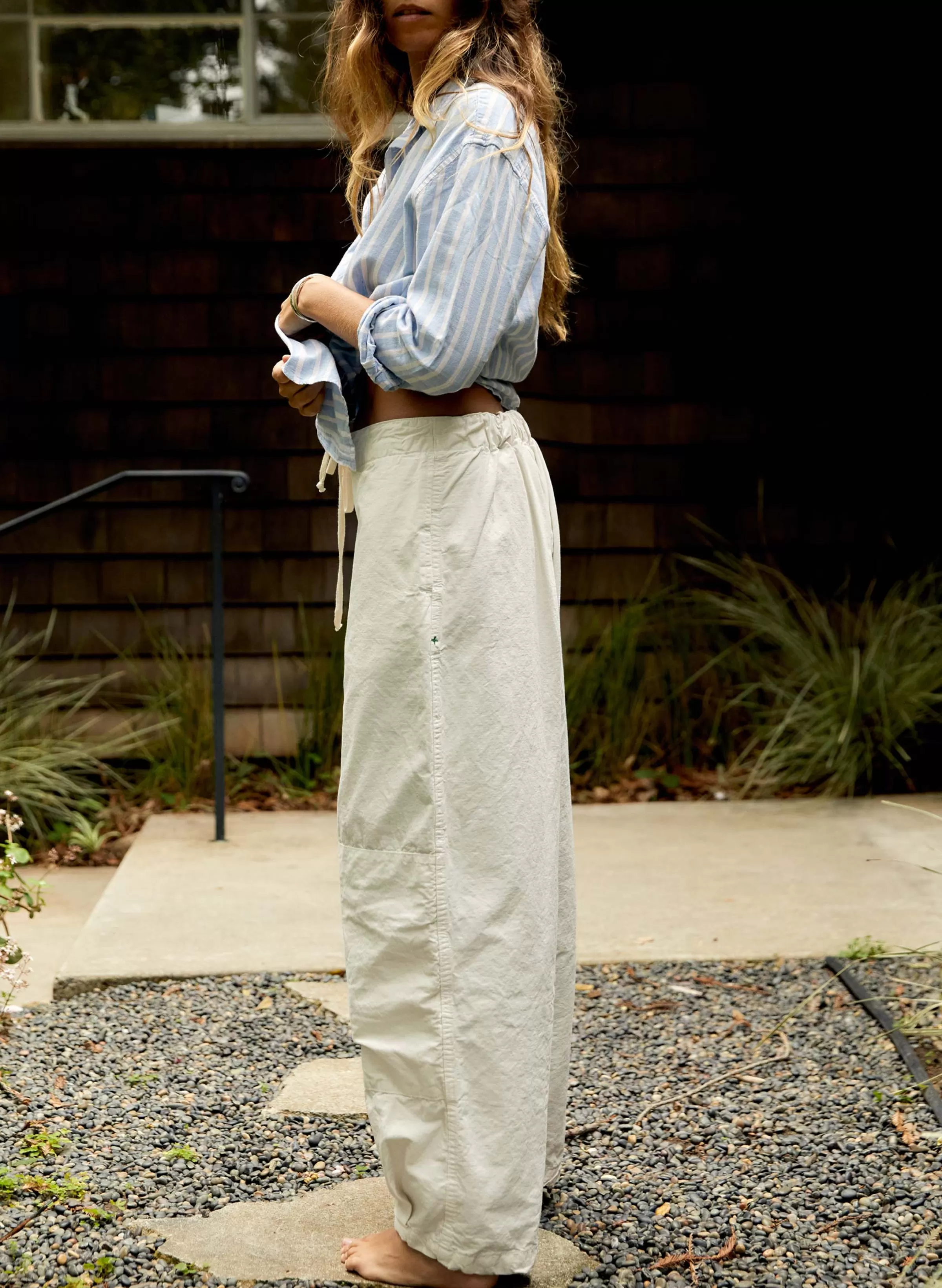 imogene + willie The Flight Pant In White Ripstop Flash Sale