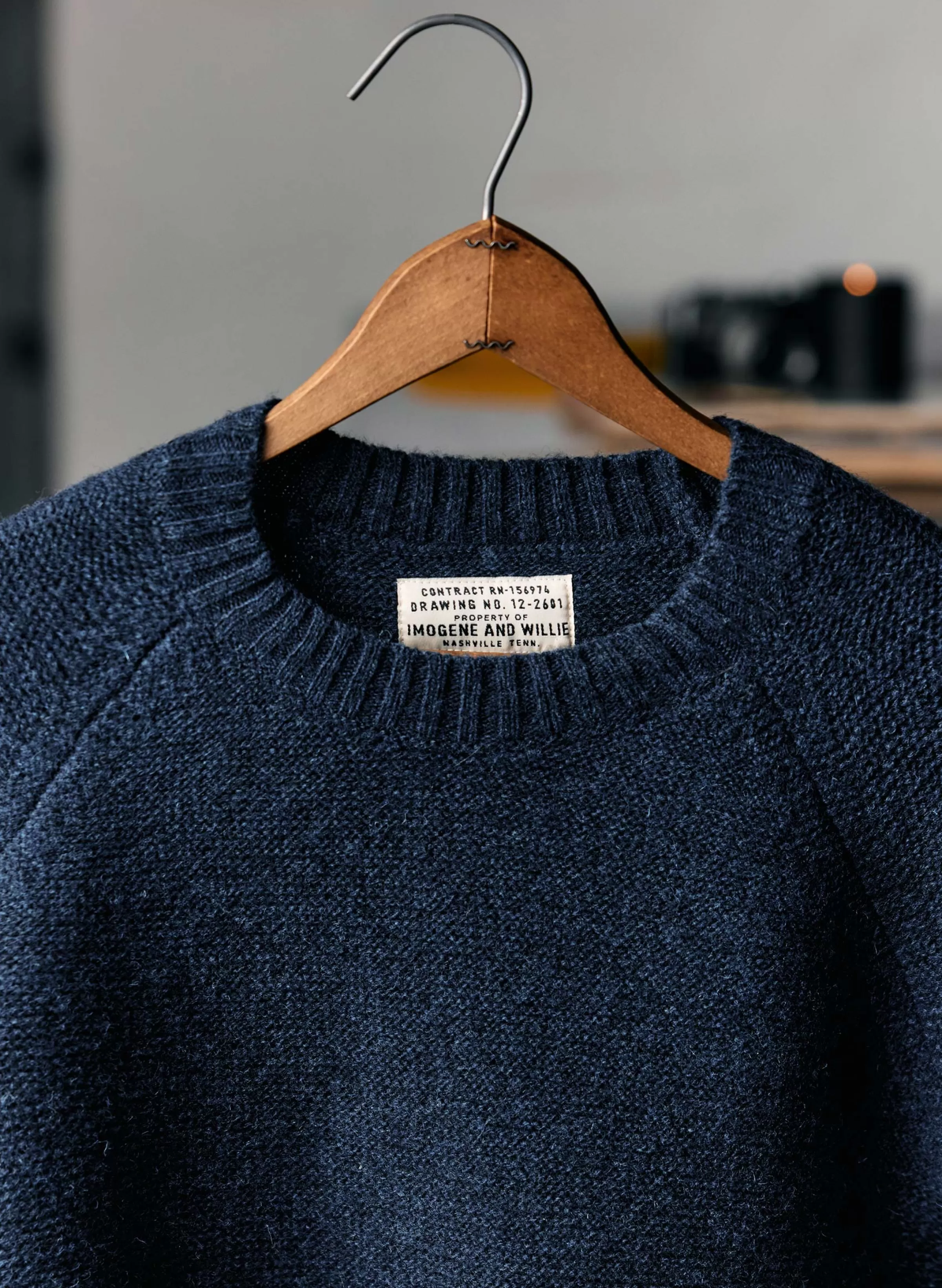 imogene + willie The Galway Wool Sweater In Navy Sale