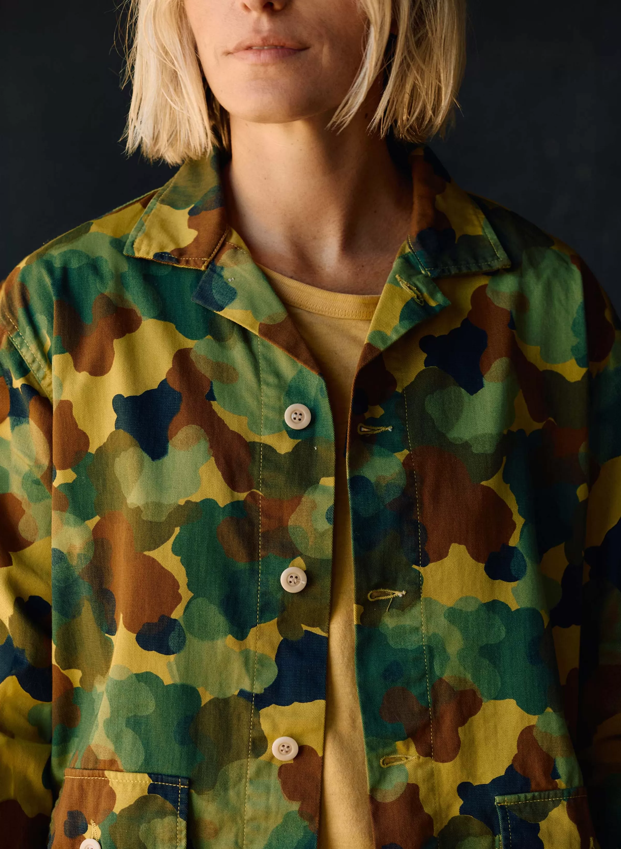 imogene + willie The Goodall Jacket In Painted Camo Best