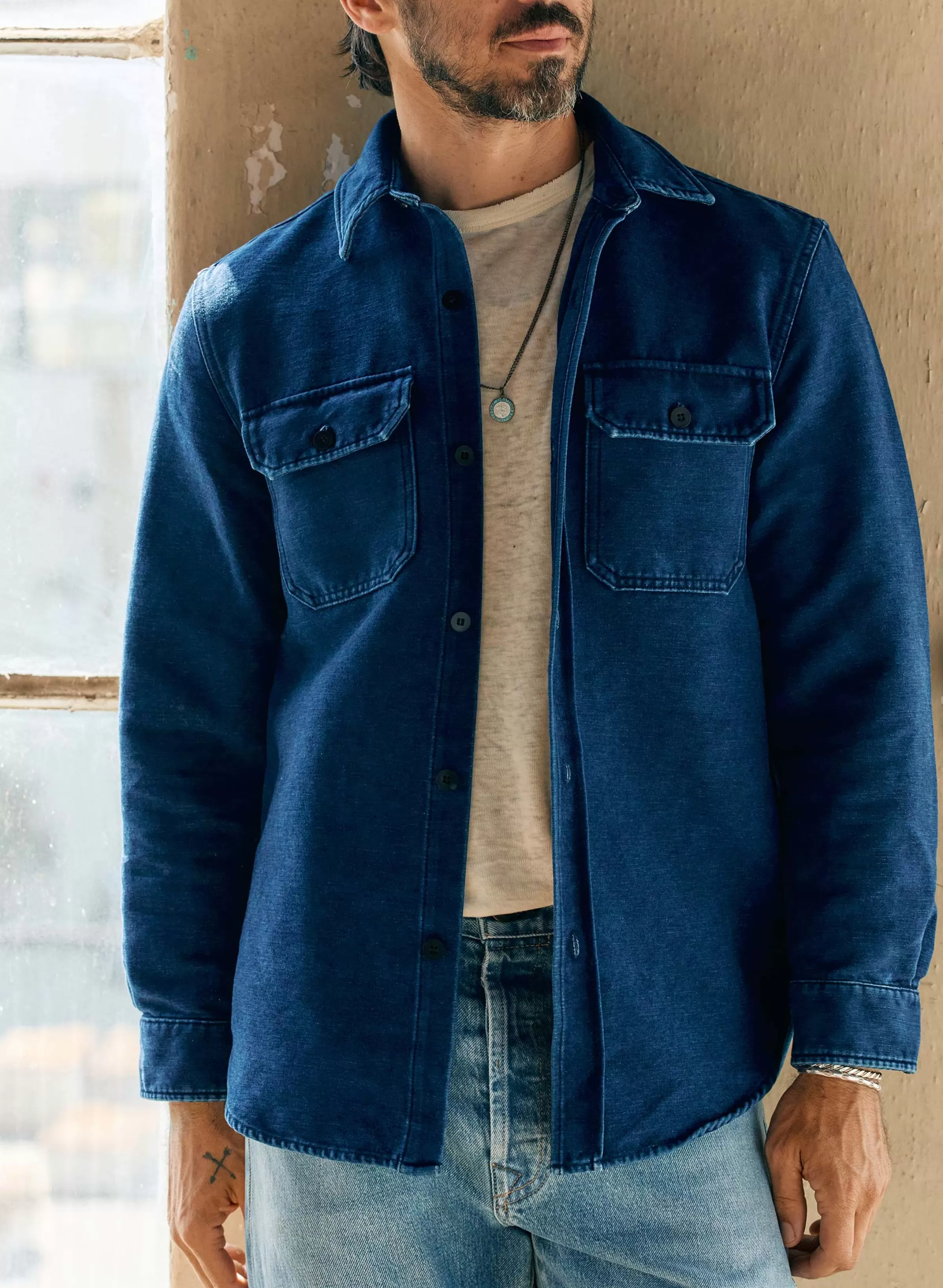 imogene + willie The Griffin Workshirt In Indigo Clearance