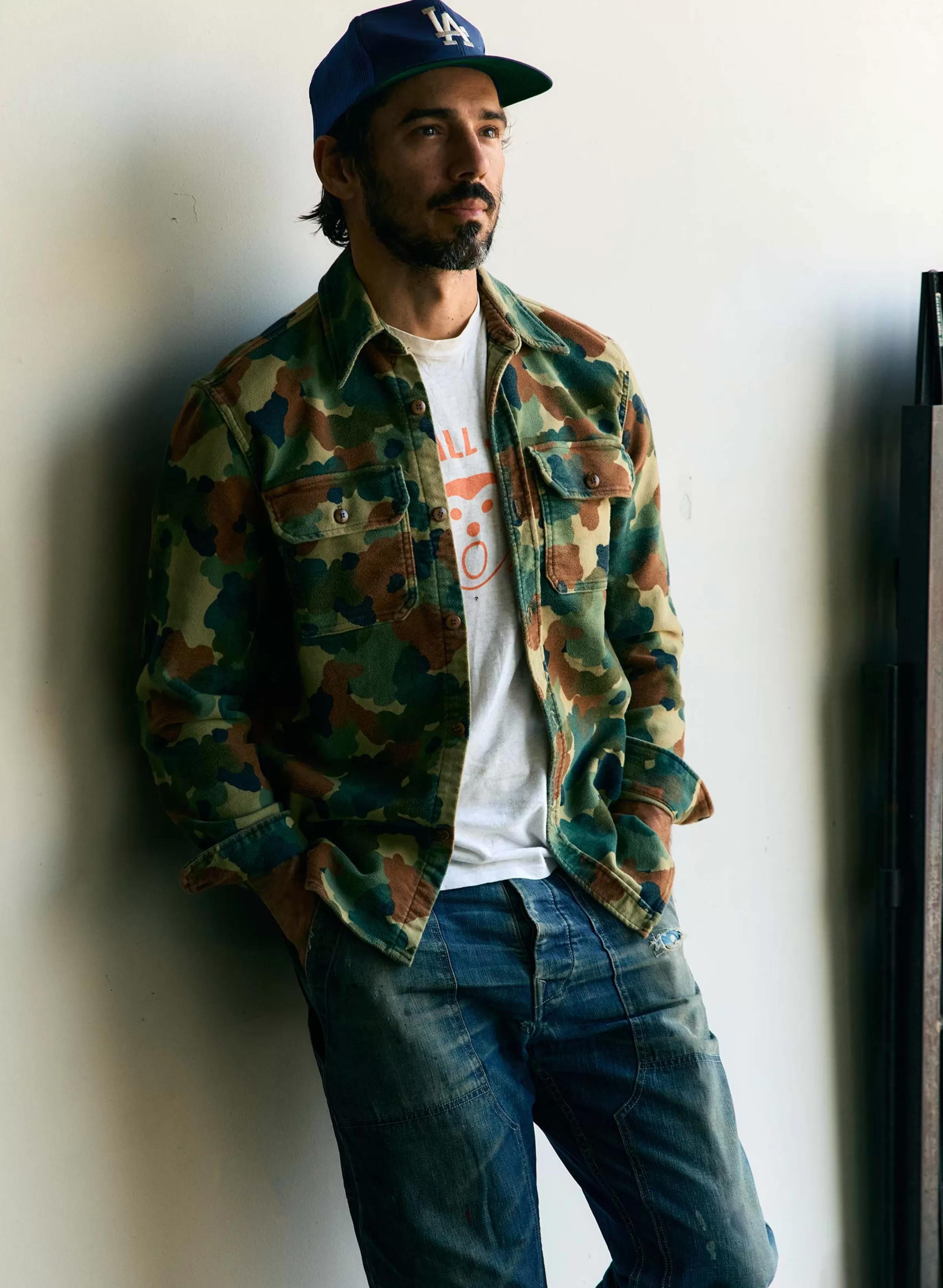 imogene + willie The Griffin Workshirt In Painted Camo Store