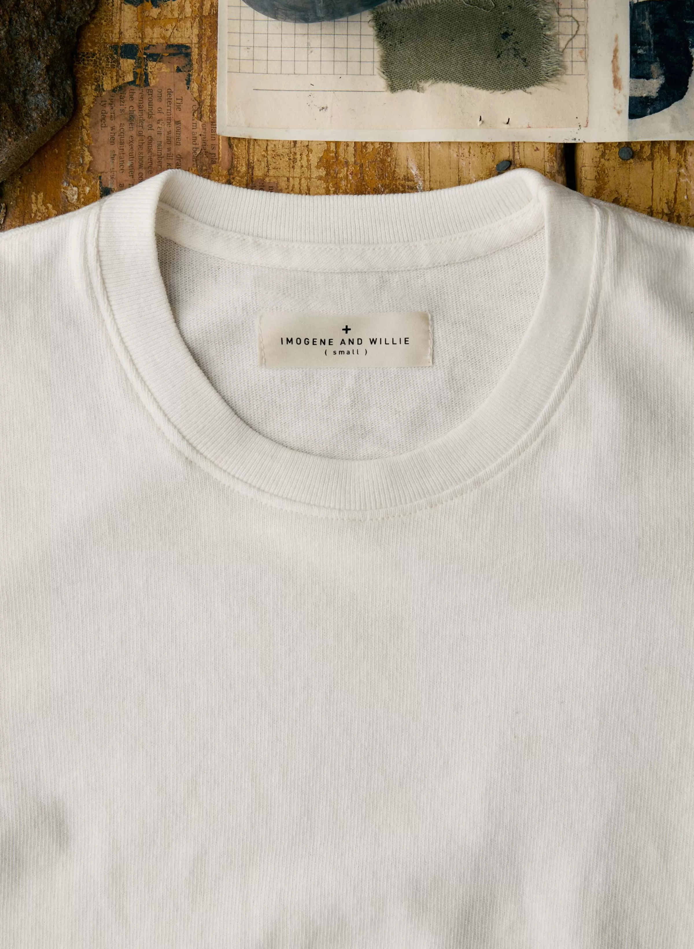 imogene + willie The Novel Knit Tee In White Fashion