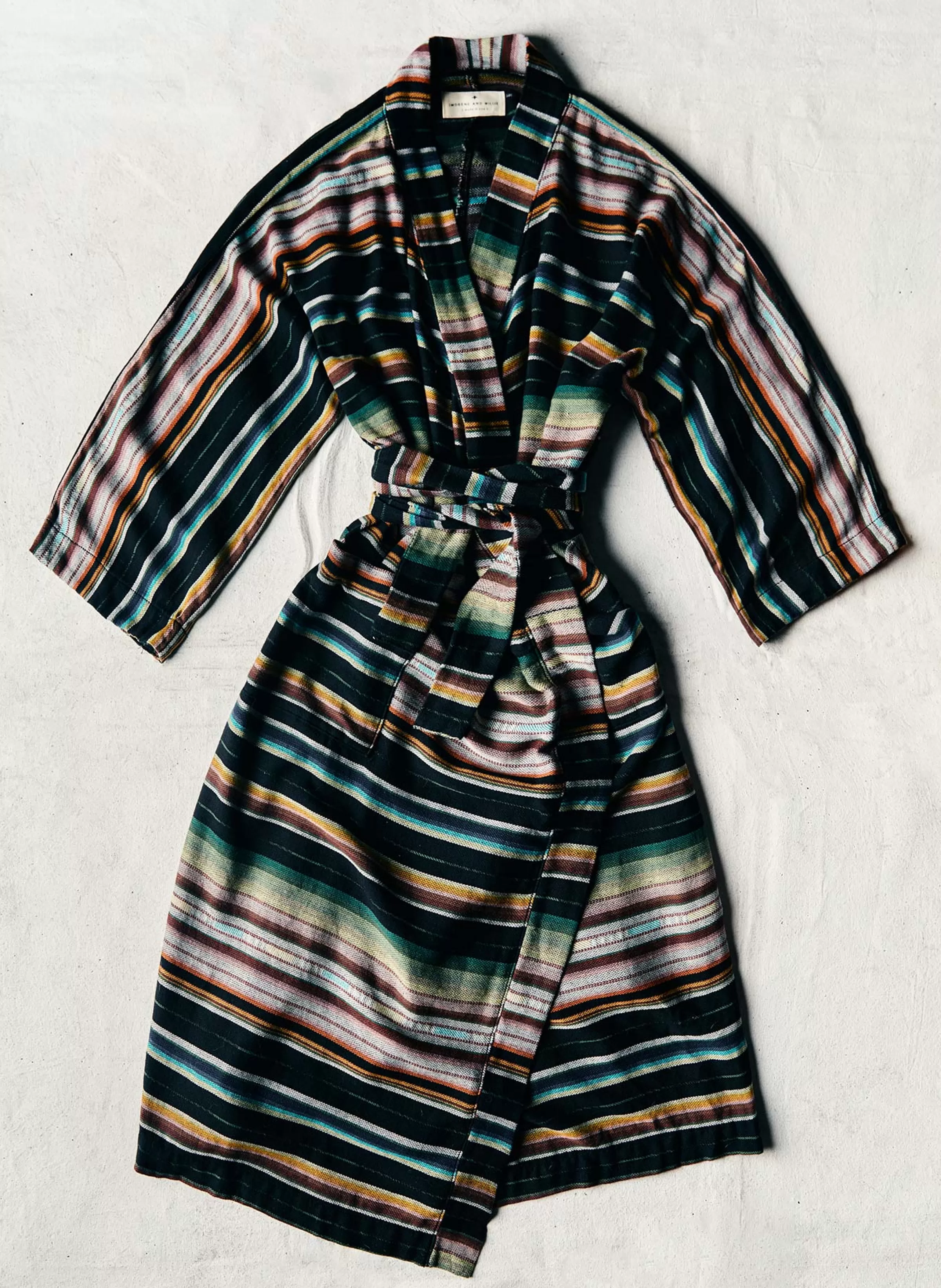 imogene + willie The Ojai Robe In Mesa Stripe New