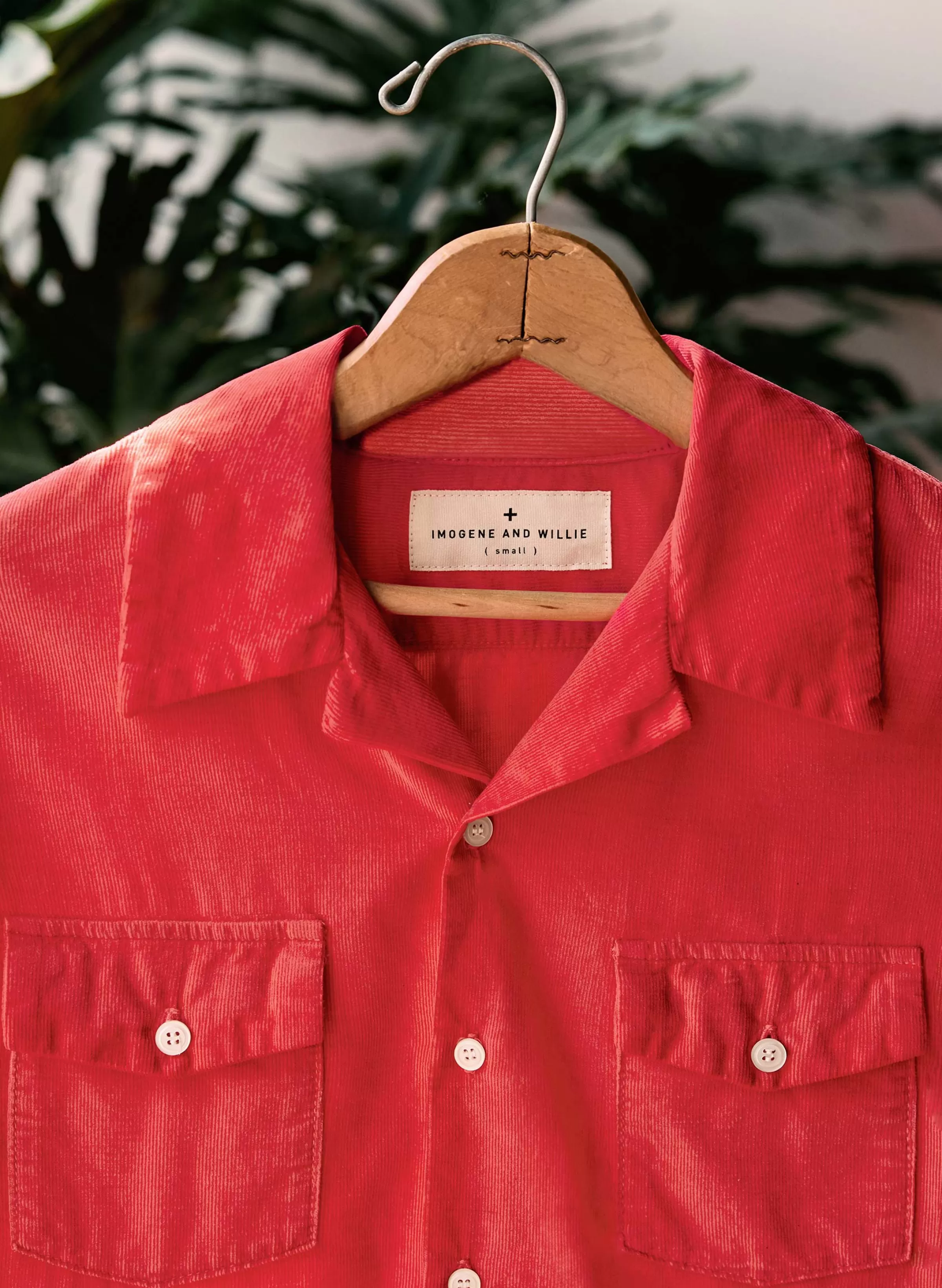 imogene + willie The Palmer Corduroy Shirt In Poppy Sale