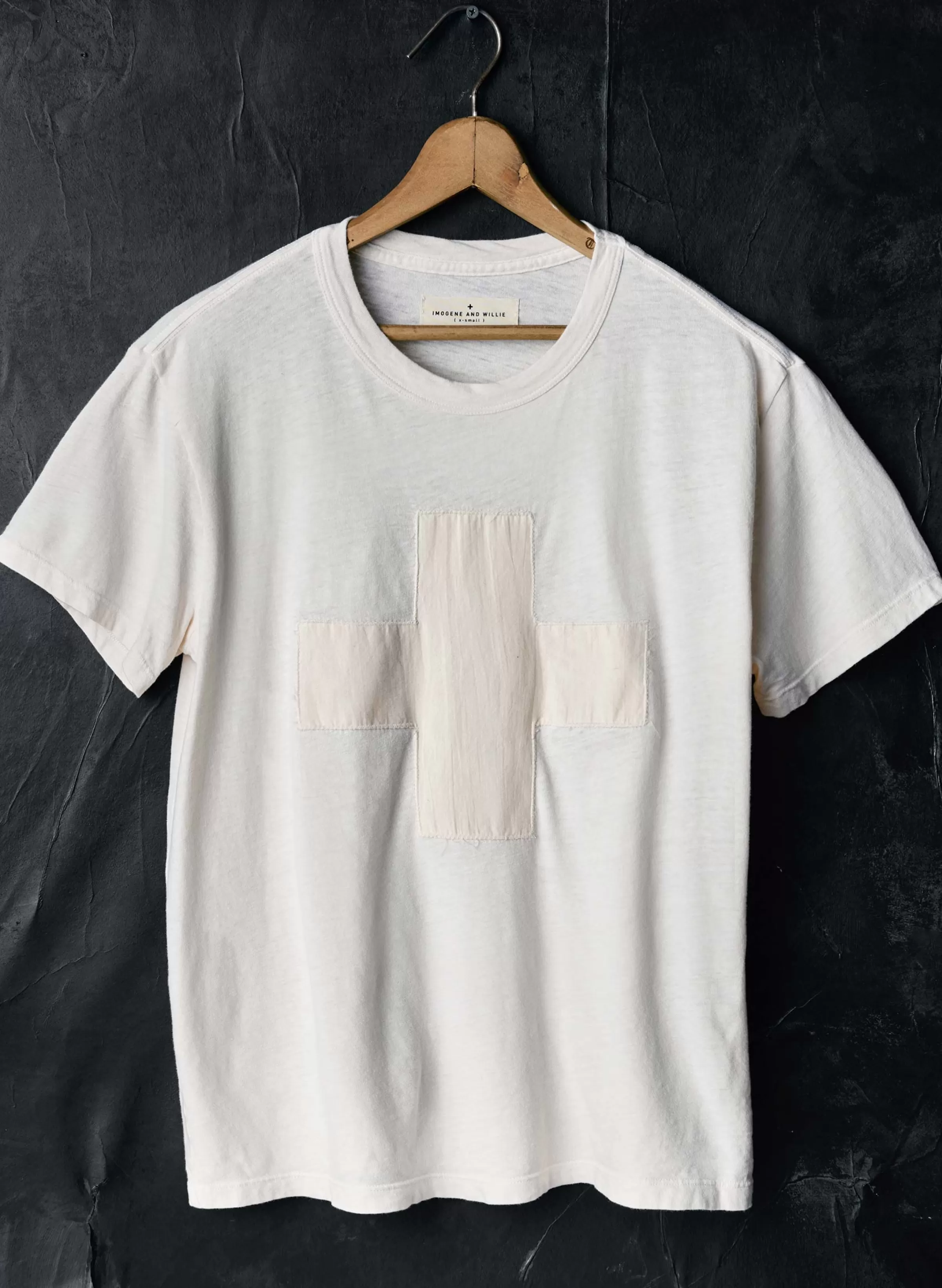 imogene + willie The "plus" Tee In Vintage White Best Sale