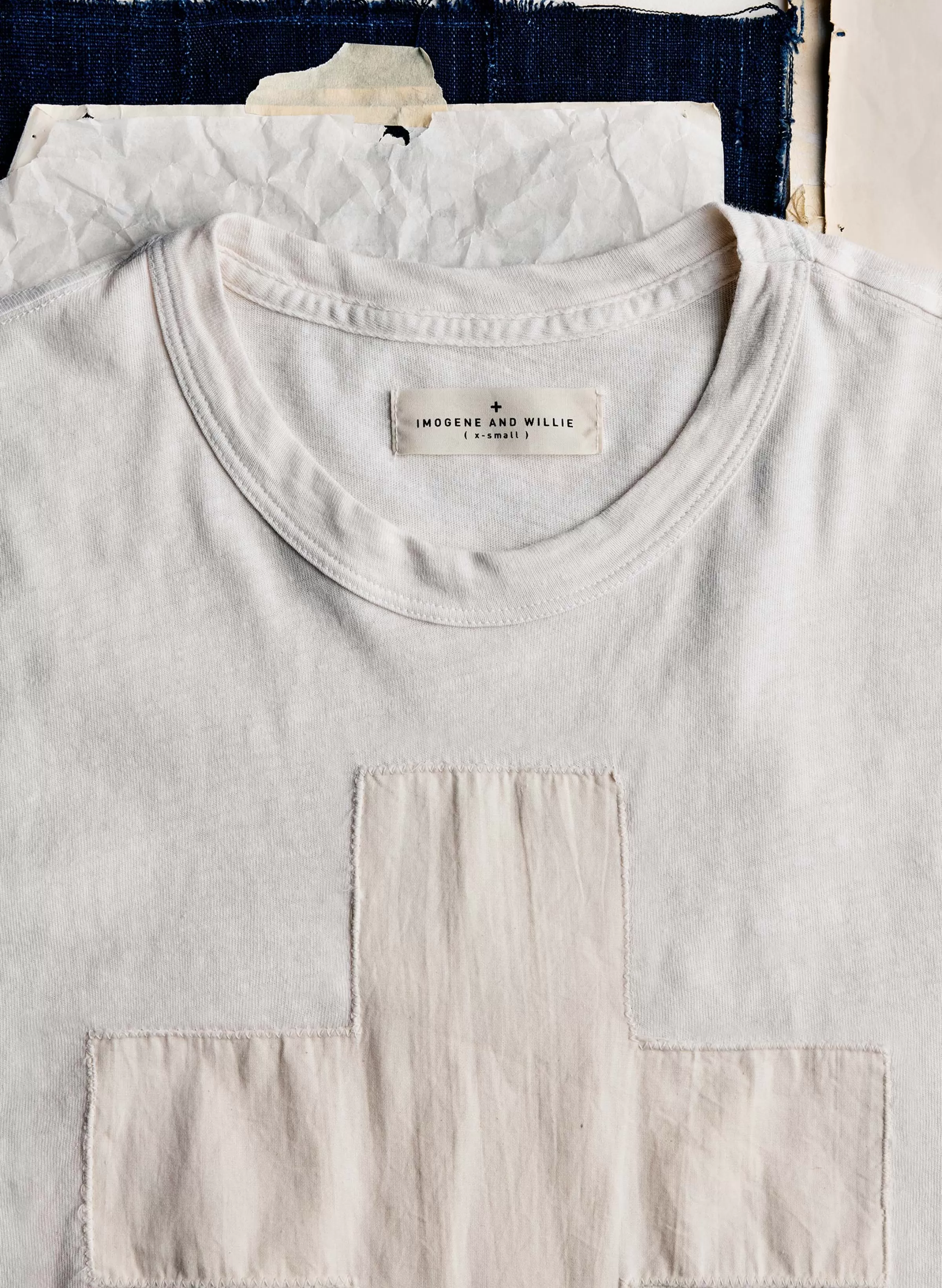 imogene + willie The "plus" Tee In Vintage White Best Sale