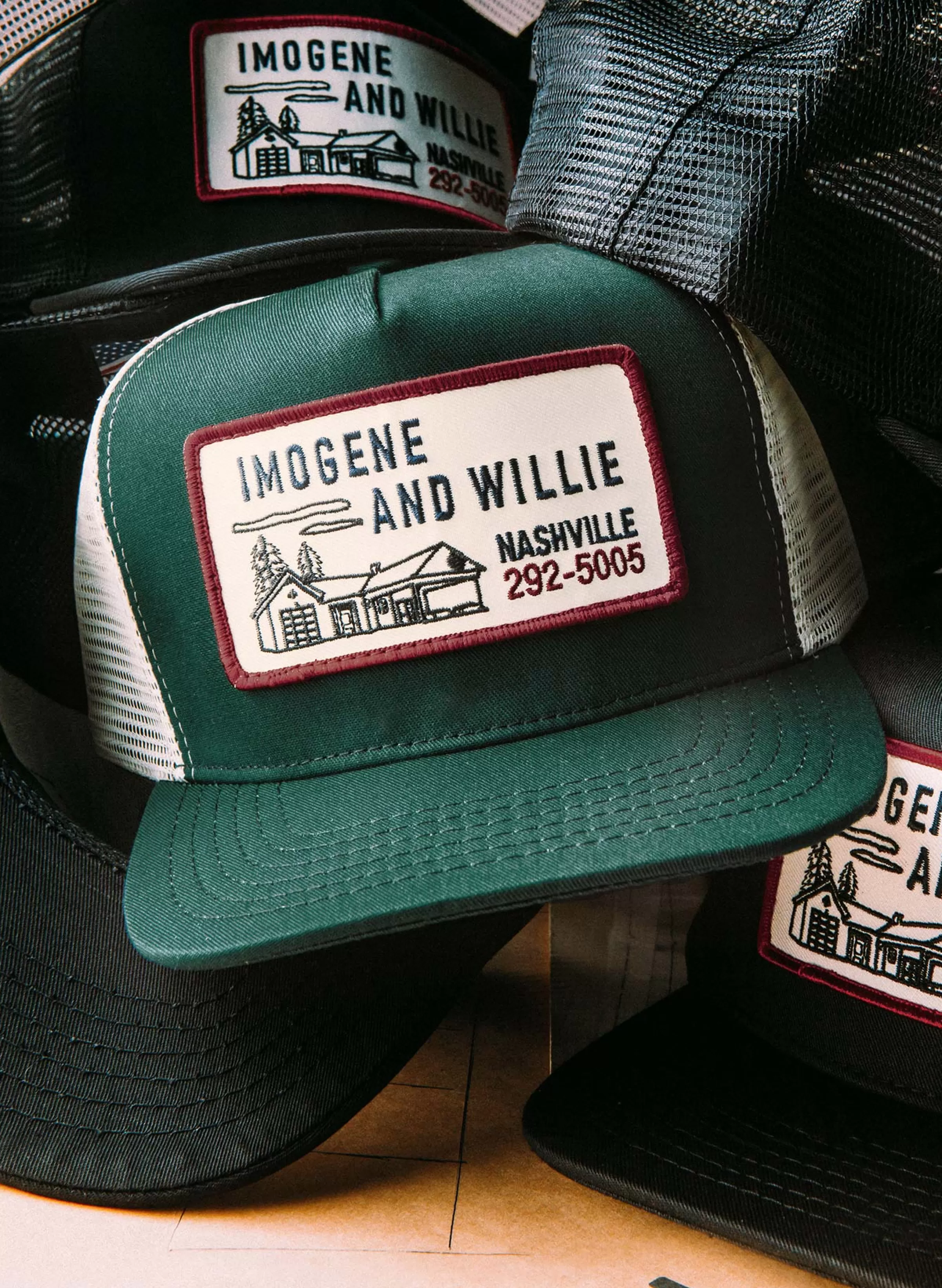 imogene + willie The "service Station" Trucker In Green Best Sale