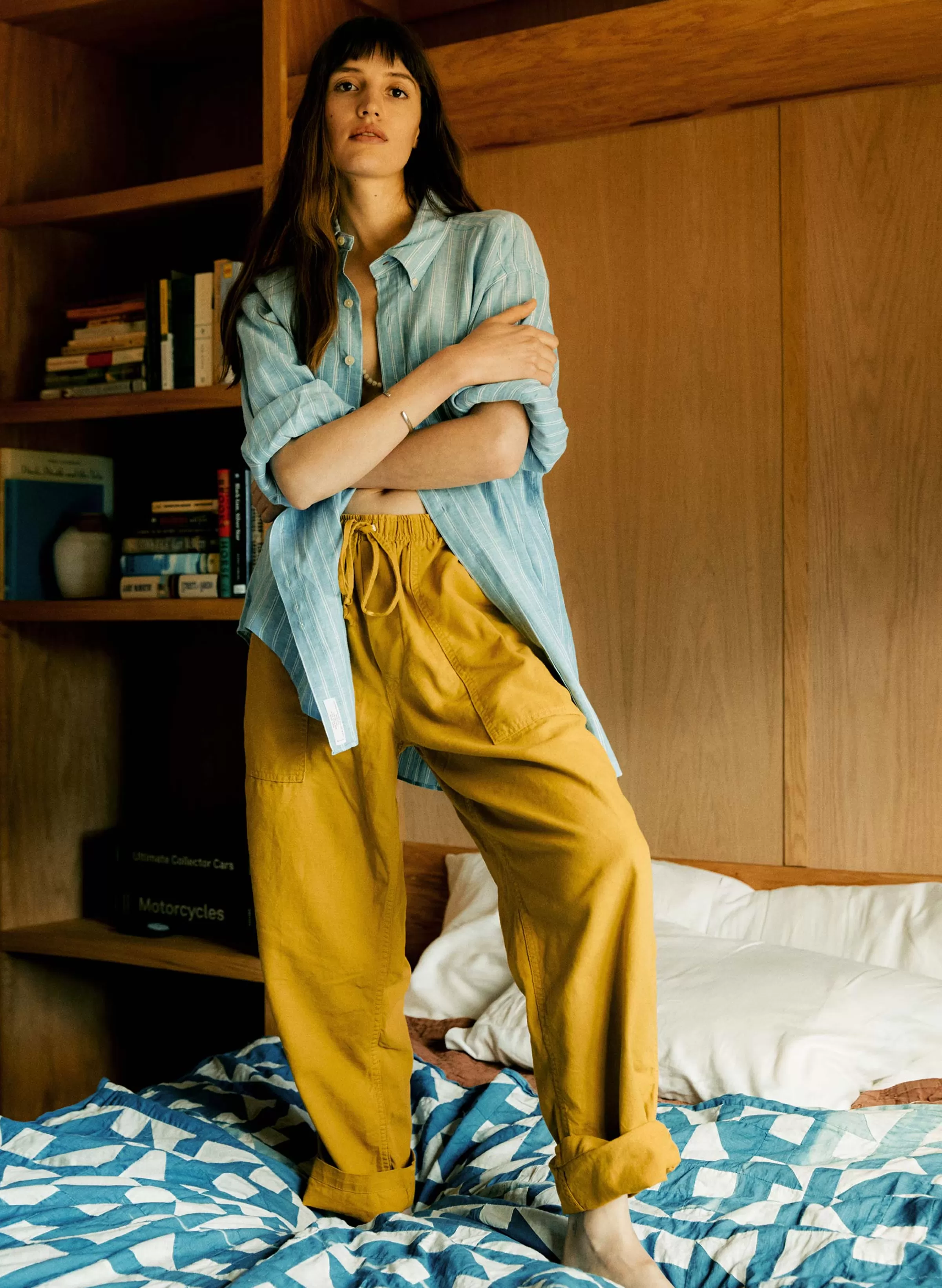 imogene + willie The Ventura Chore Pant In Chartreuse Store