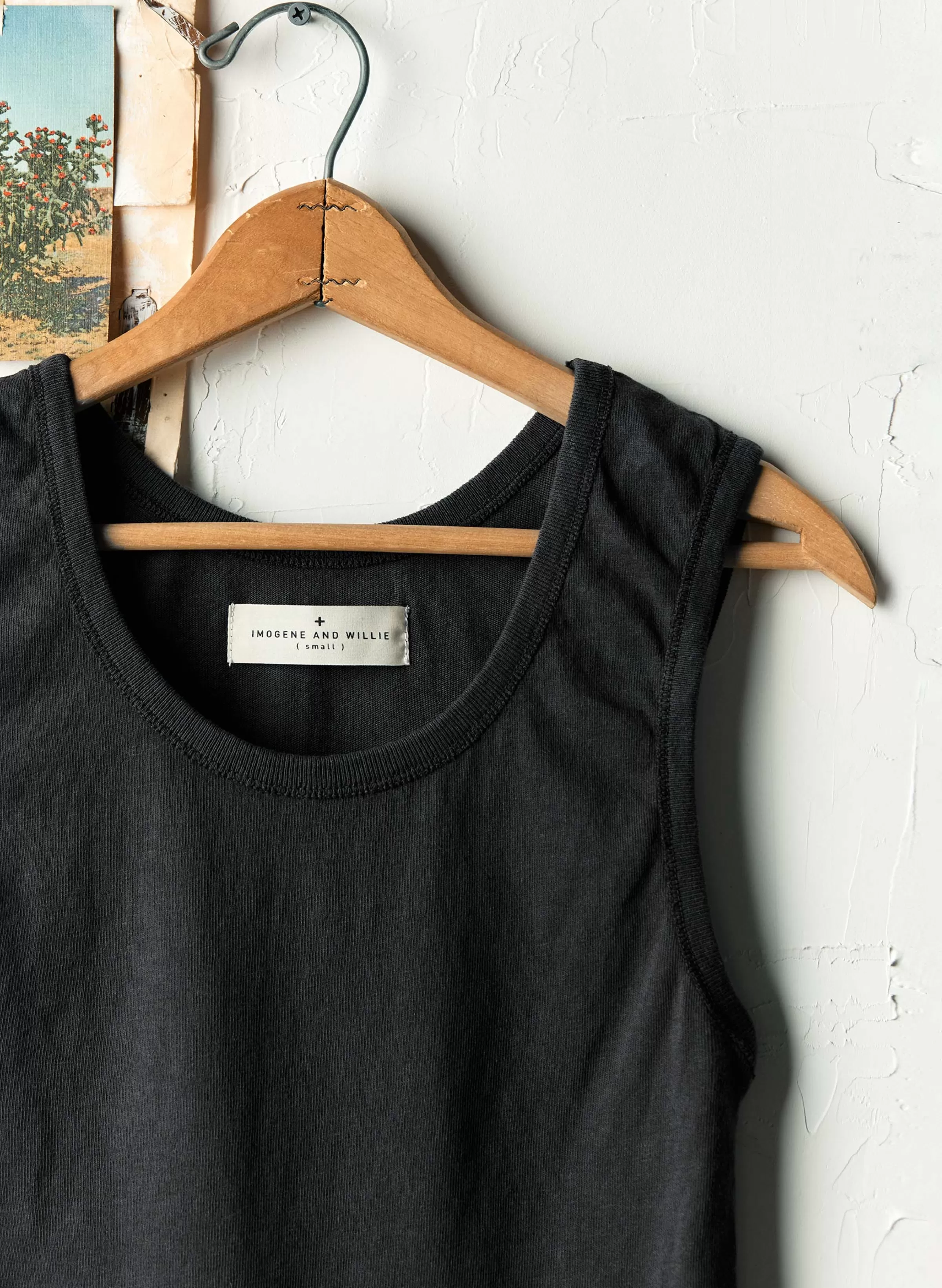 imogene + willie The Vintage Tank In Faded Black Best