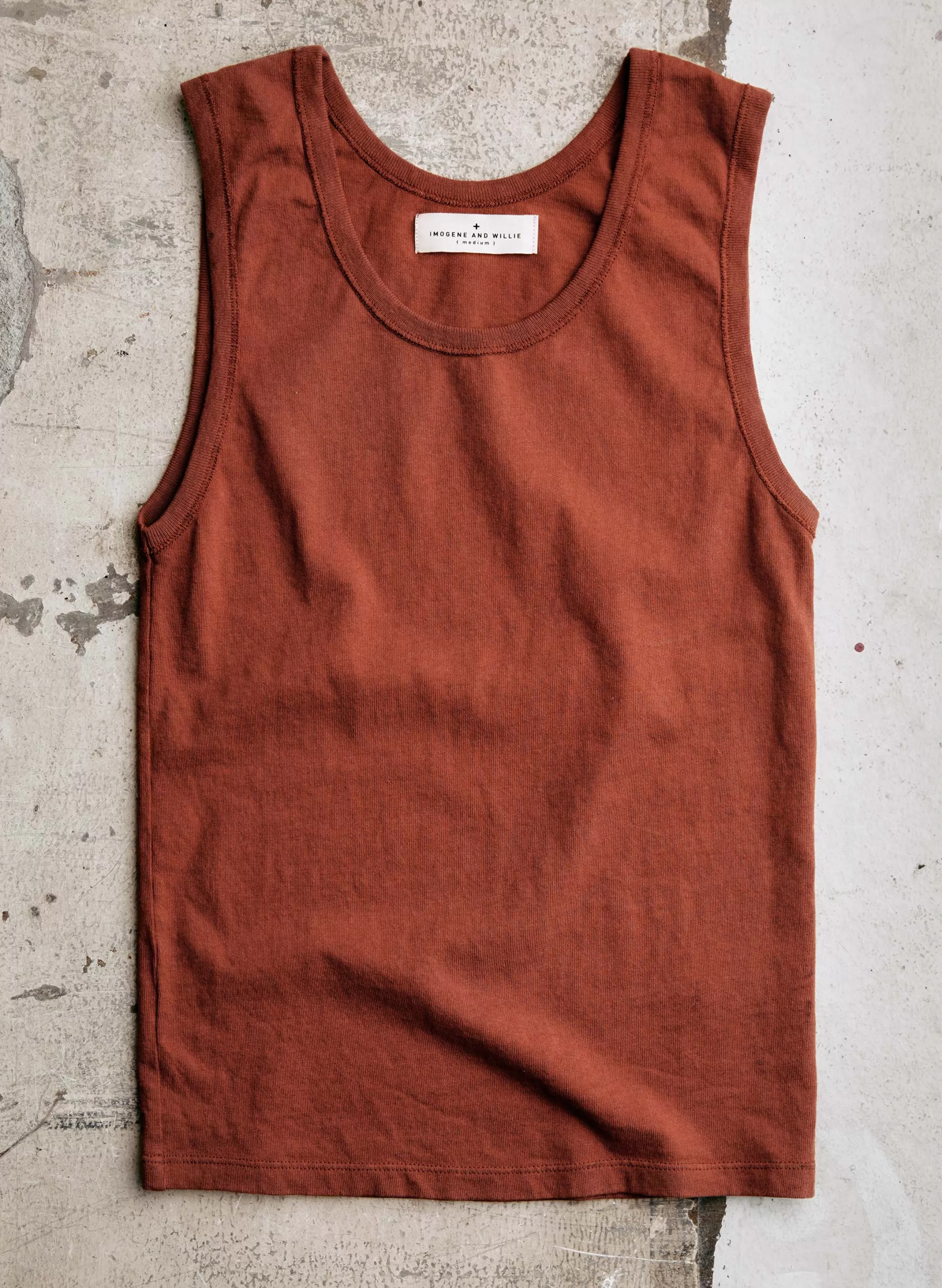 imogene + willie The Vintage Tank In Sienna Online