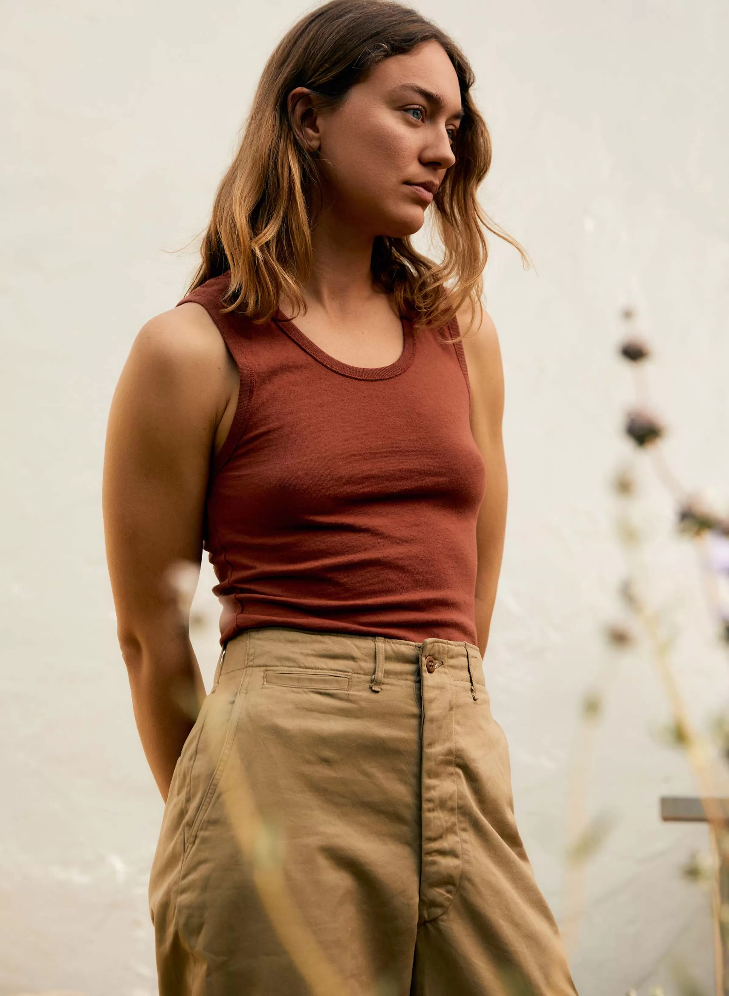 imogene + willie The Vintage Tank In Sienna Online